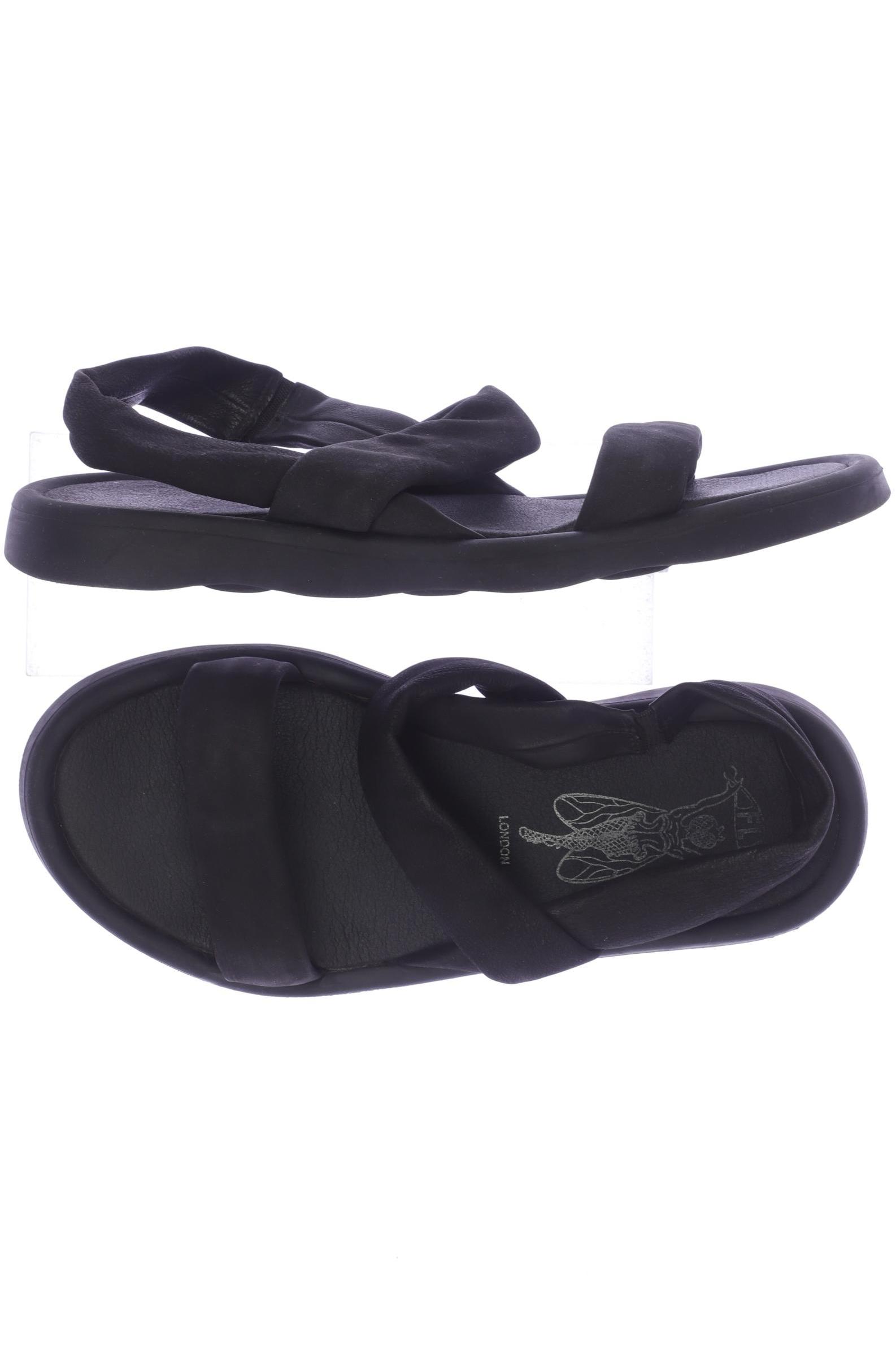 

Fly London Damen Sandale, schwarz, Gr. 38