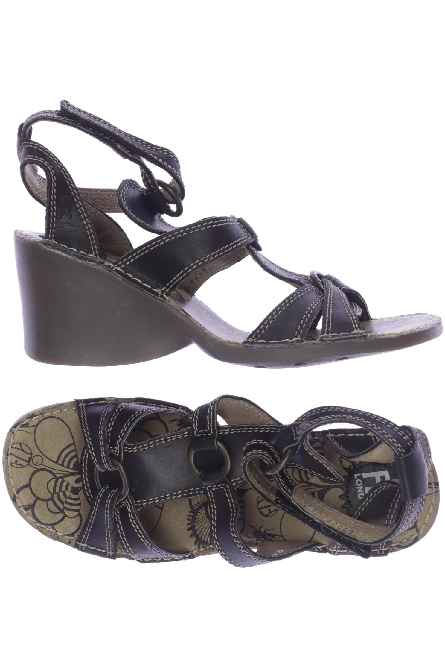 

Fly London Damen Sandale, schwarz, Gr. 38