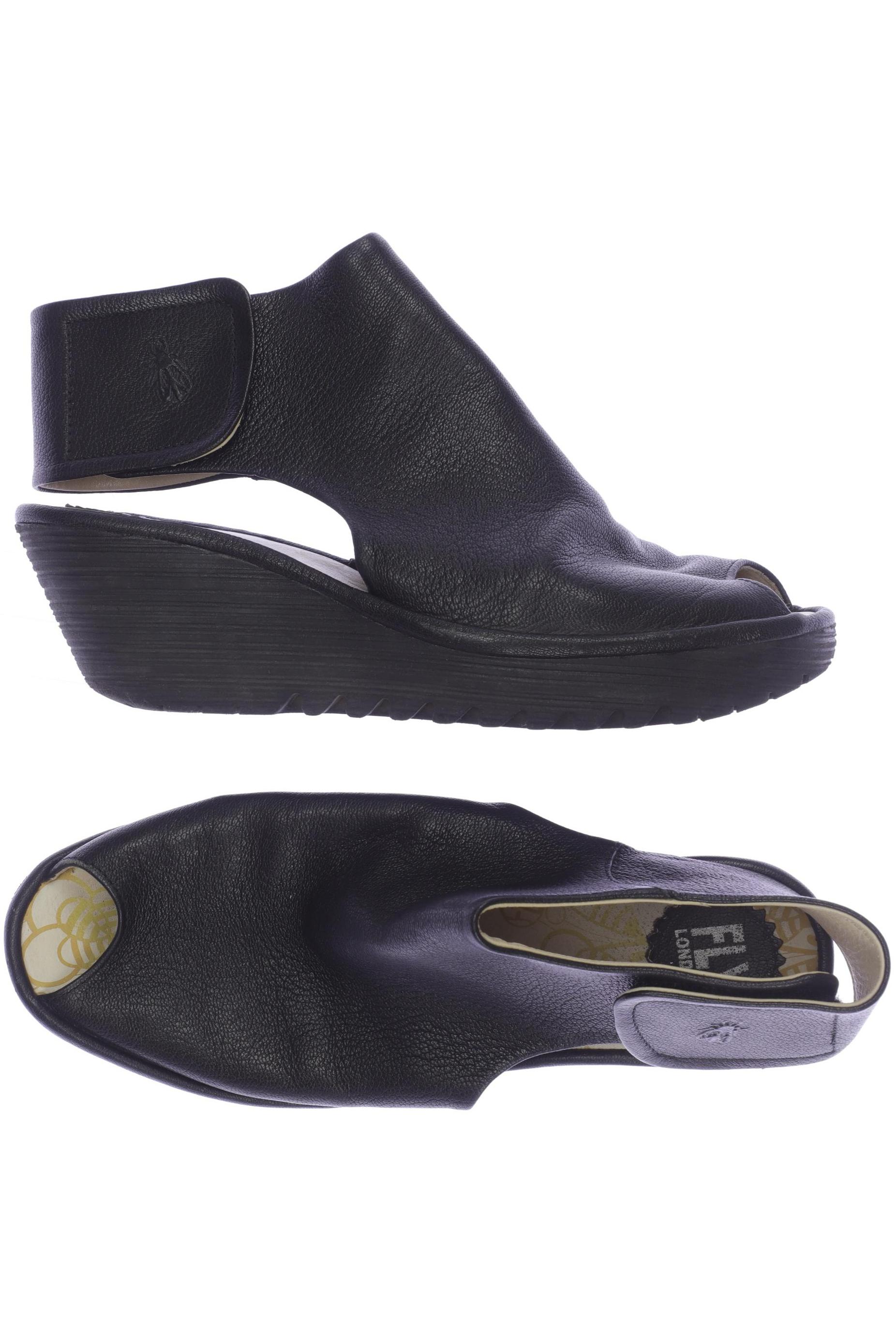 

Fly London Damen Sandale, schwarz, Gr. 40