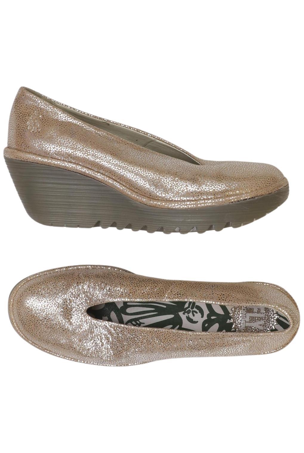 

Fly London Damen Pumps, gold, Gr. 38