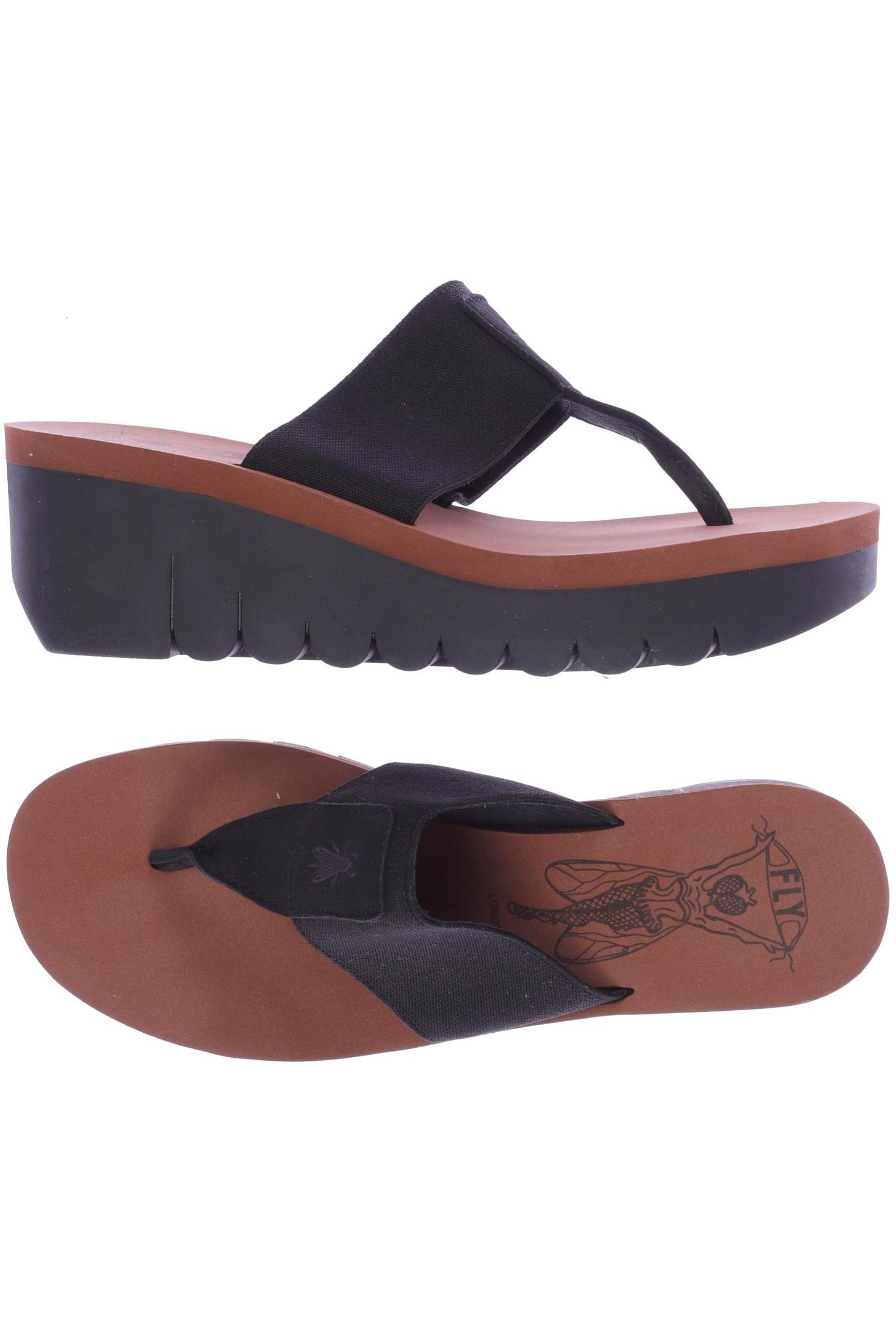 

Fly London Damen Sandale, schwarz, Gr. 38