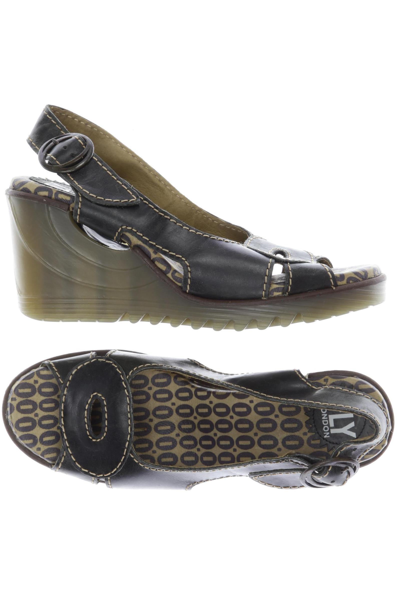 

Fly London Damen Sandale, schwarz, Gr. 38