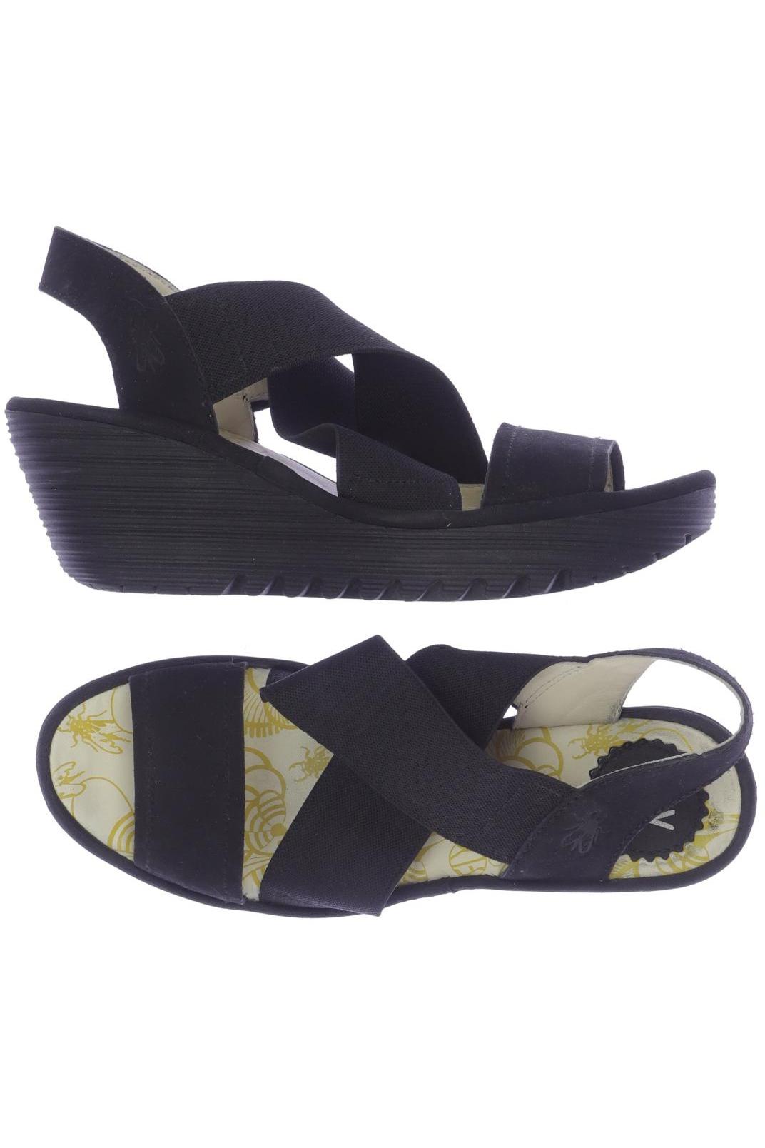 

Fly London Damen Sandale, schwarz, Gr. 37