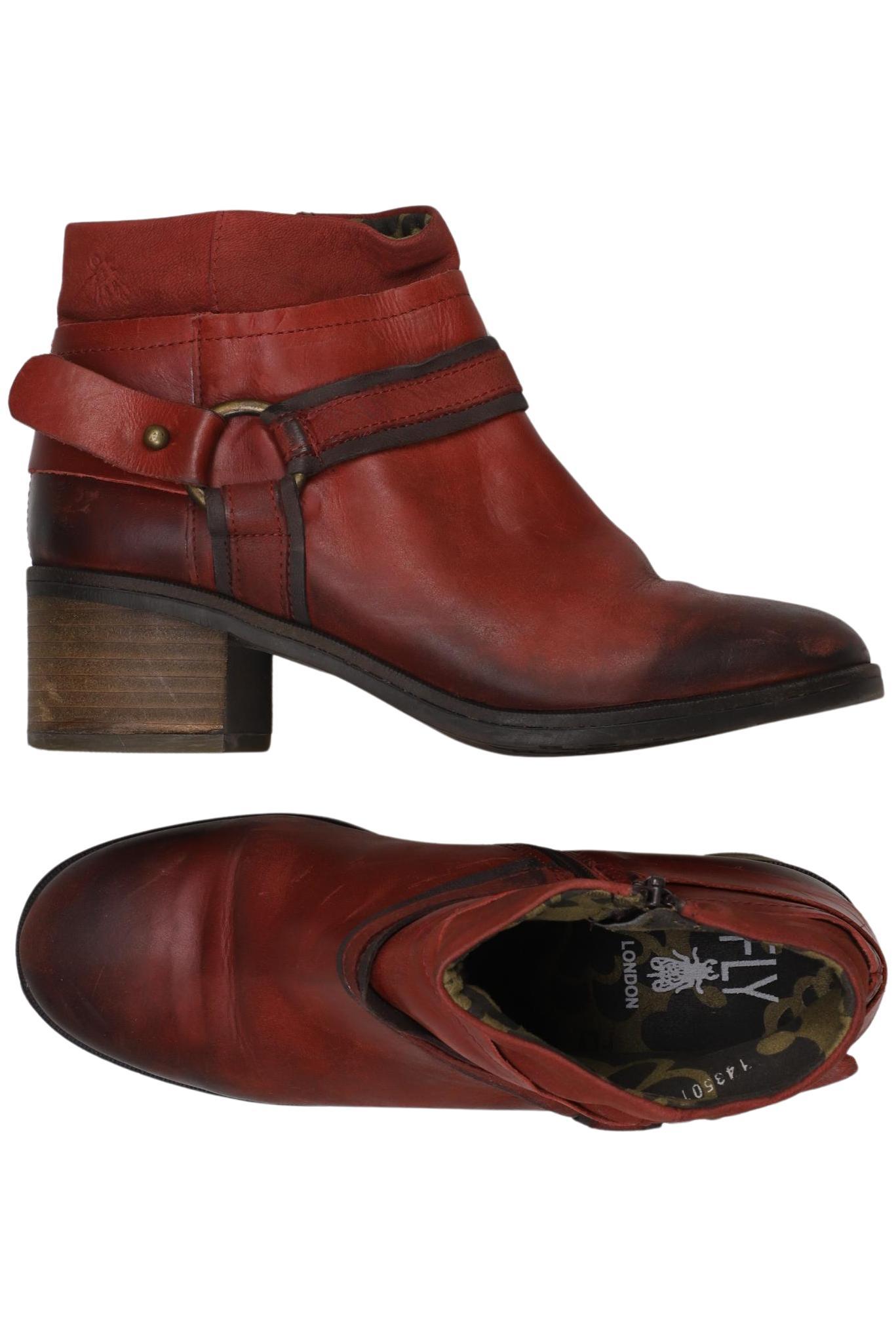 

Fly London Damen Stiefelette, rot, Gr. 38