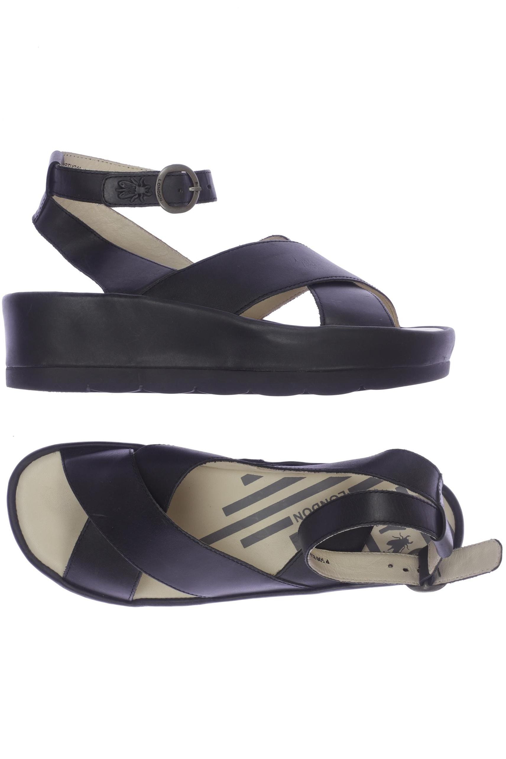 

Fly London Damen Sandale, schwarz, Gr. 41