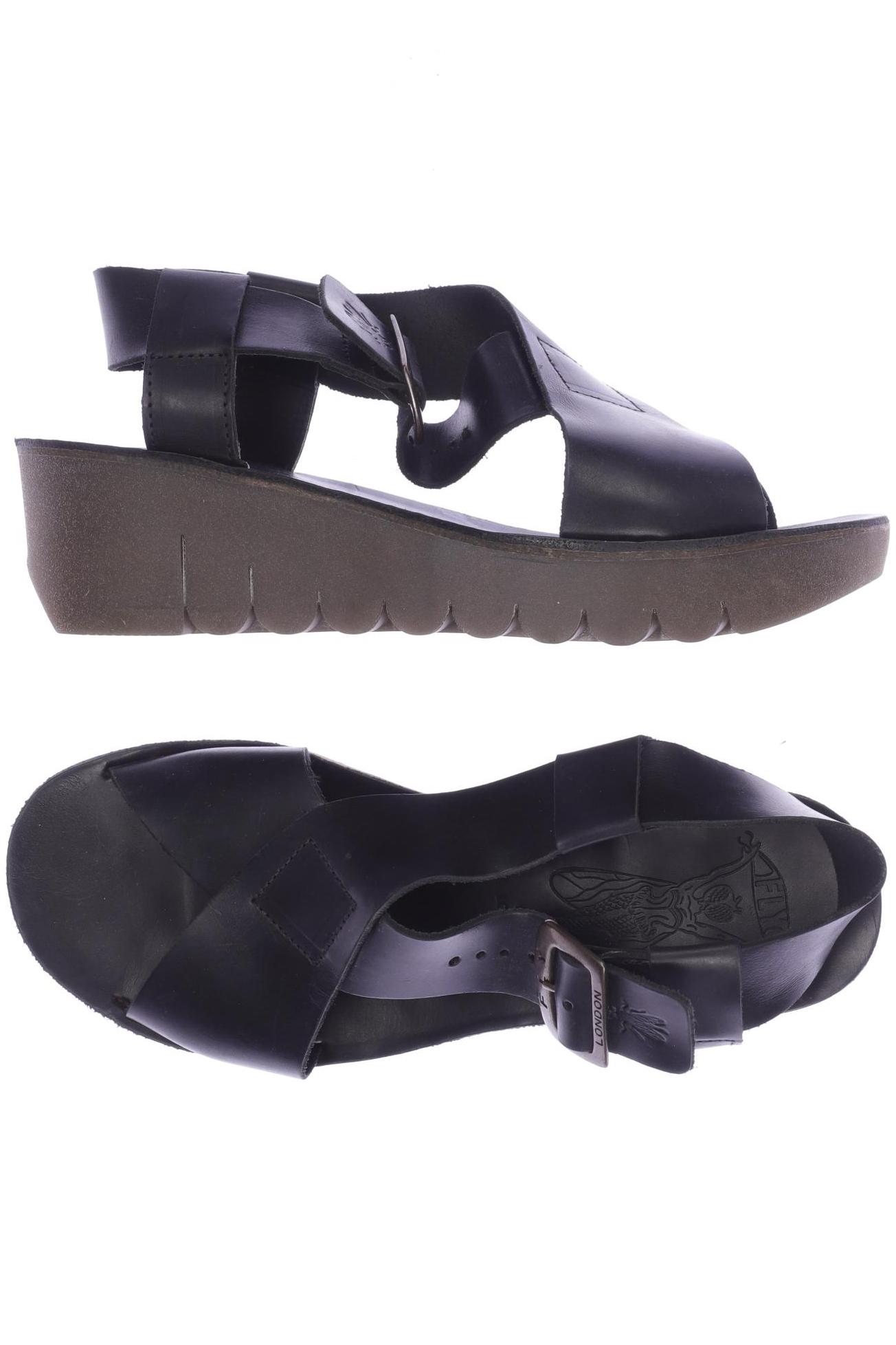 

Fly London Damen Sandale, schwarz, Gr. 39