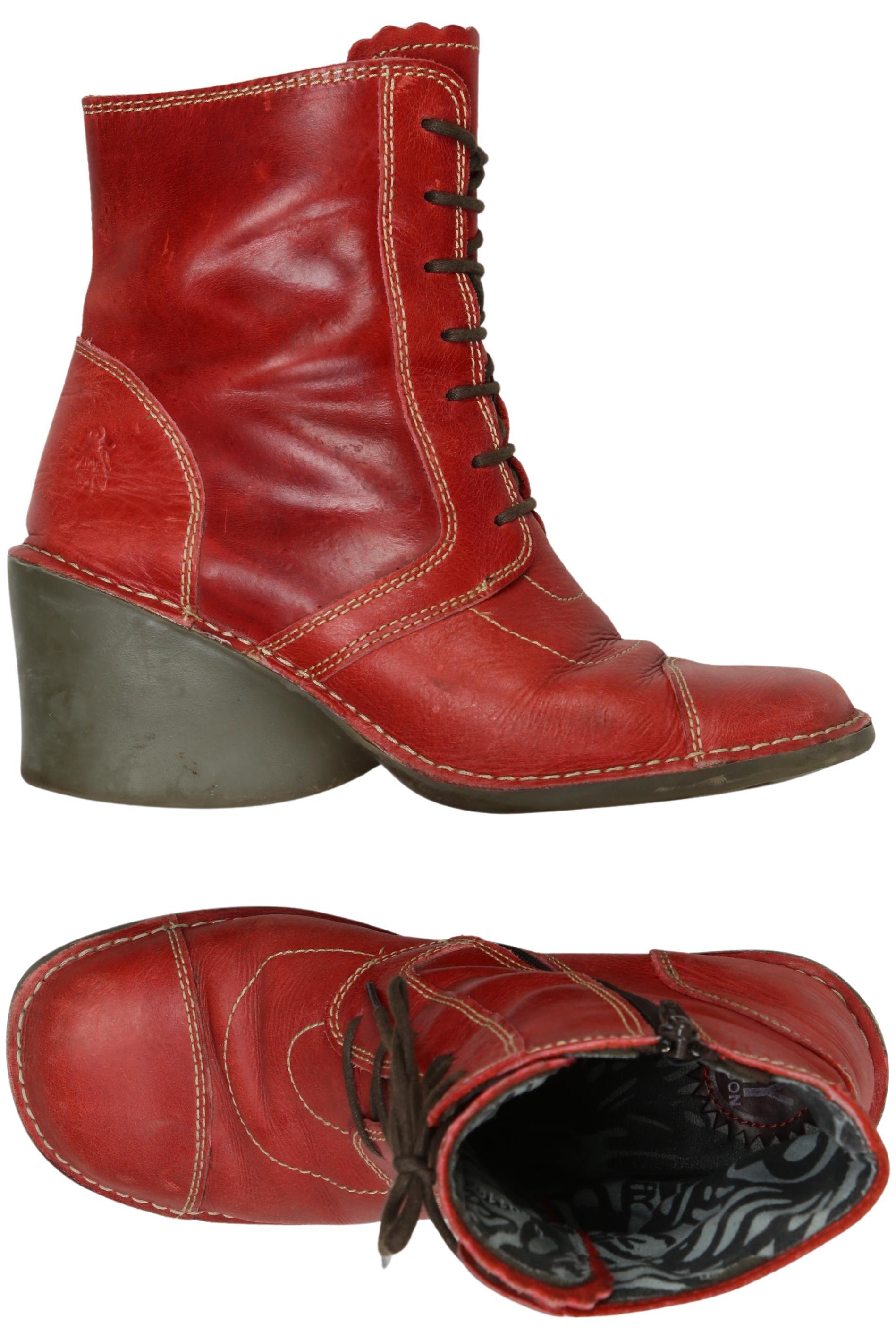 

Fly London Damen Stiefelette, rot, Gr. 39