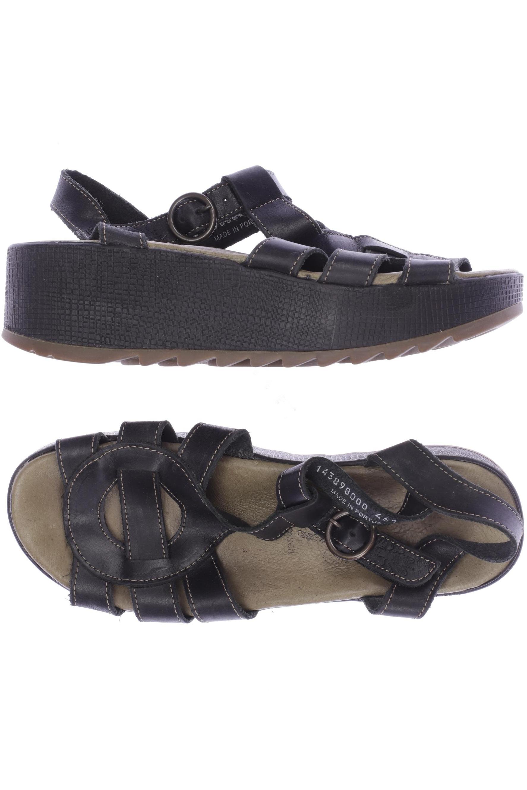 

Fly London Damen Sandale, schwarz, Gr. 38