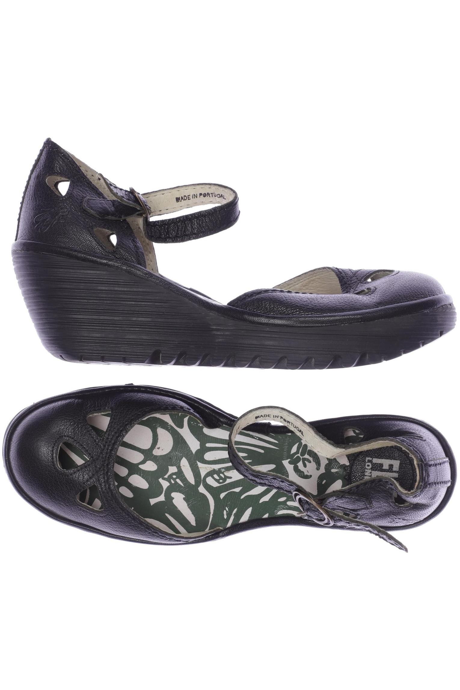 

Fly London Damen Sandale, schwarz