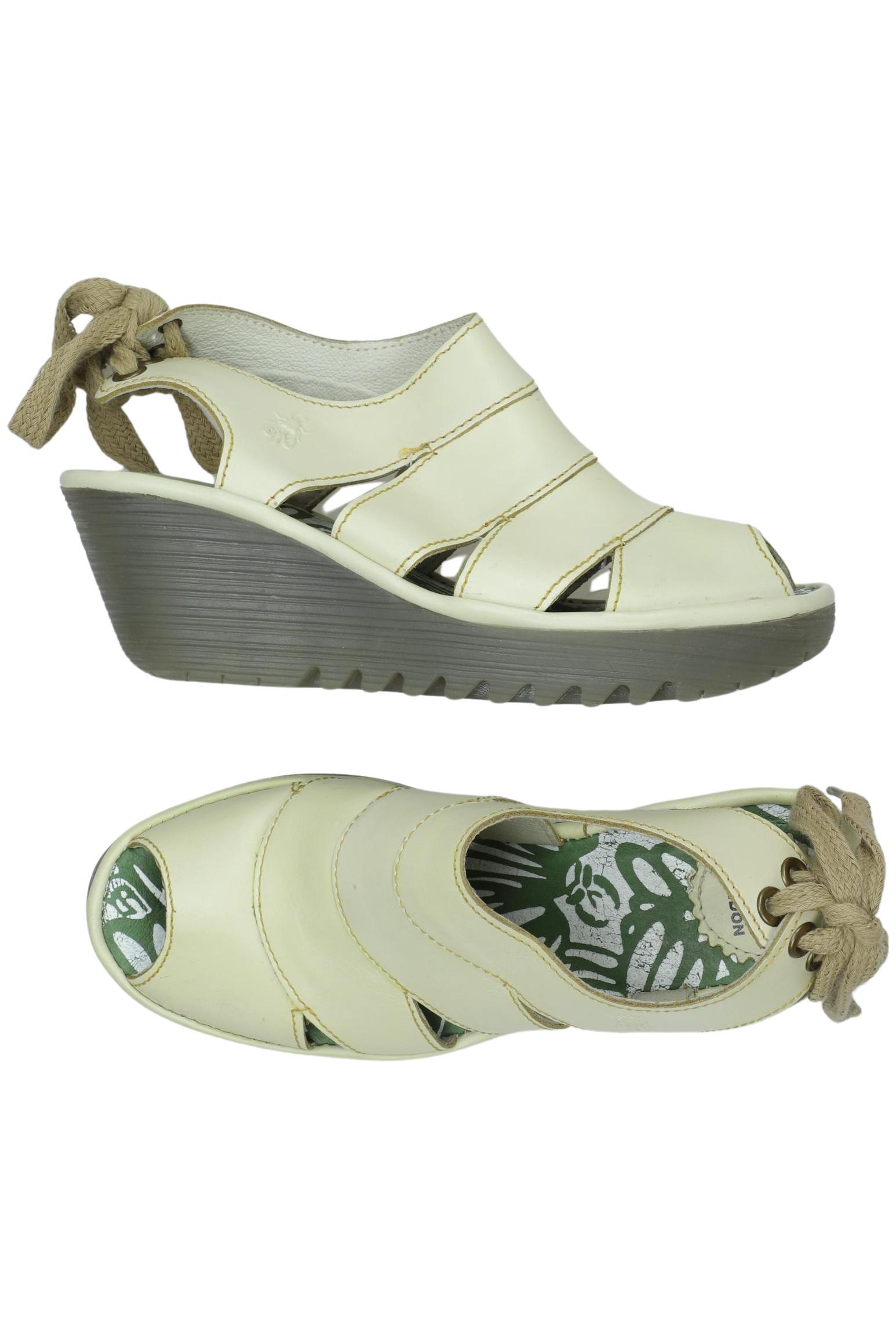 

Fly London Damen Sandale, cremeweiß, Gr. 38