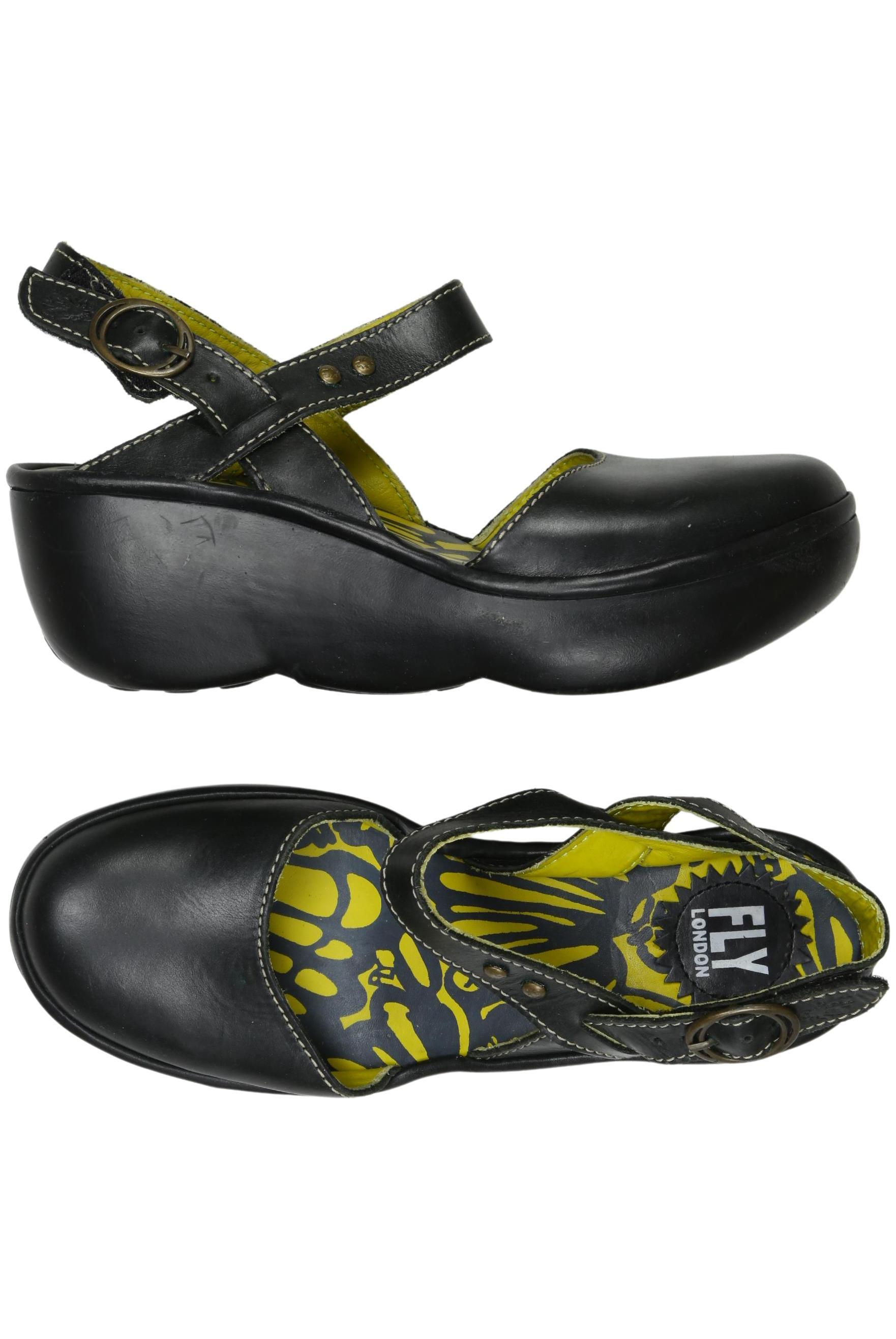 

Fly London Damen Sandale, schwarz, Gr. 38