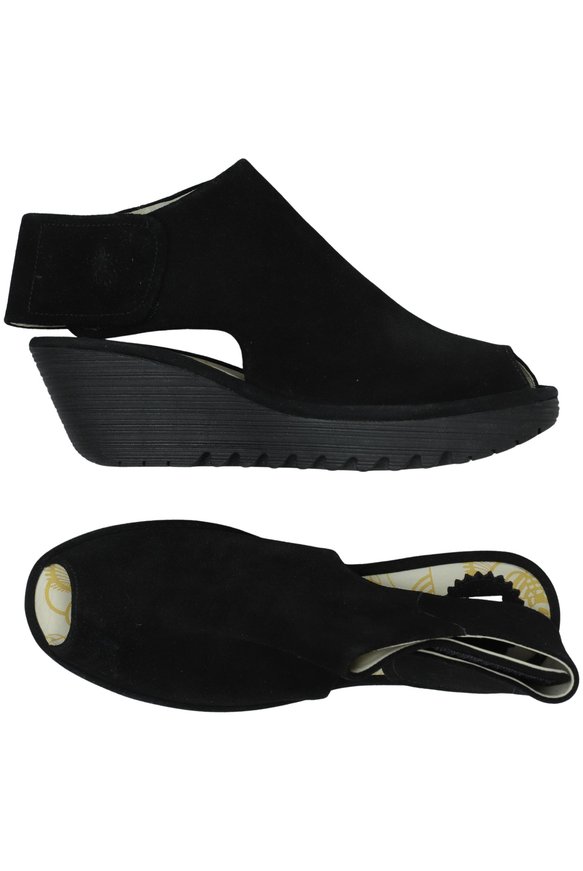 

Fly London Damen Sandale, schwarz, Gr. 41