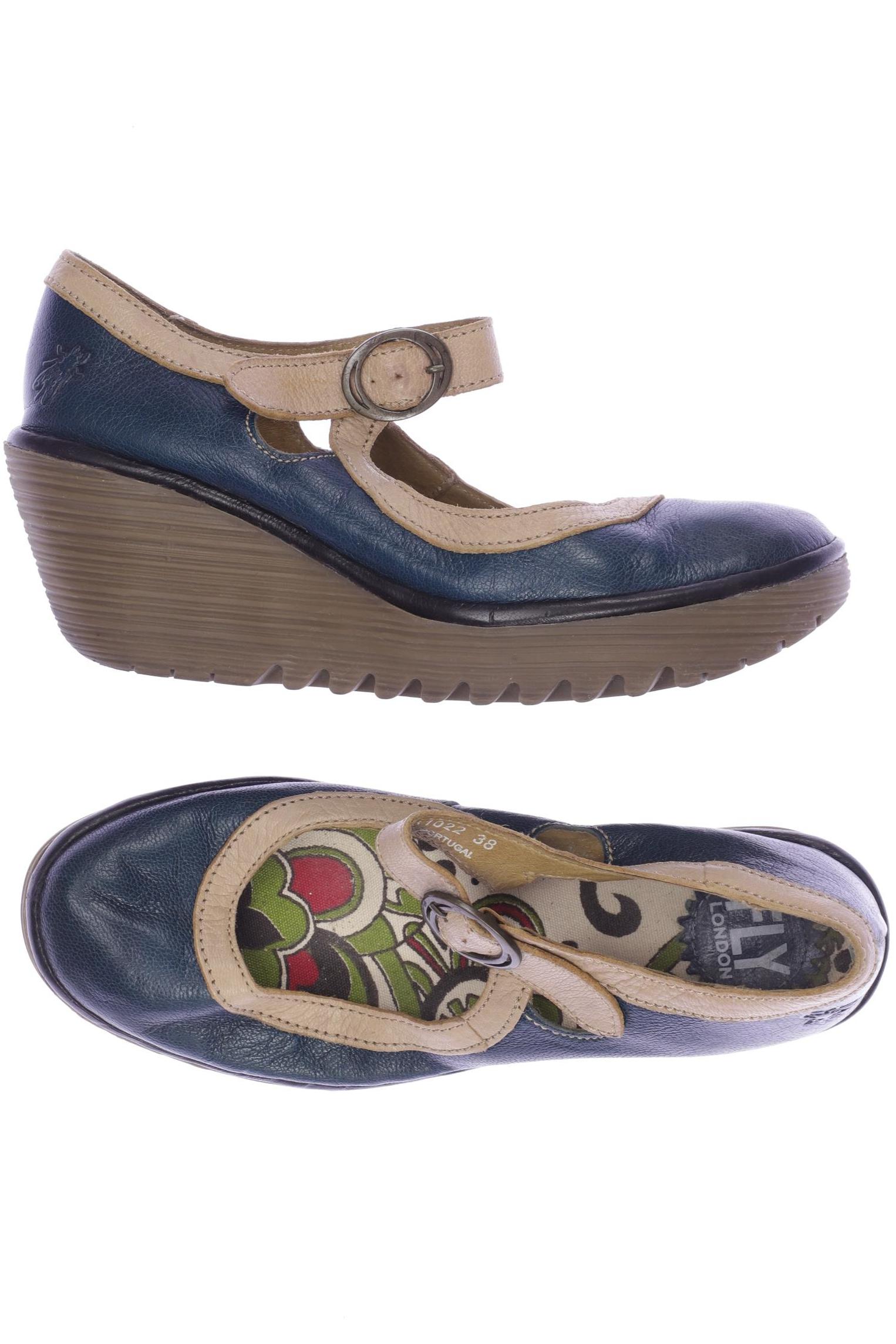 

Fly London Damen Pumps, blau, Gr. 38