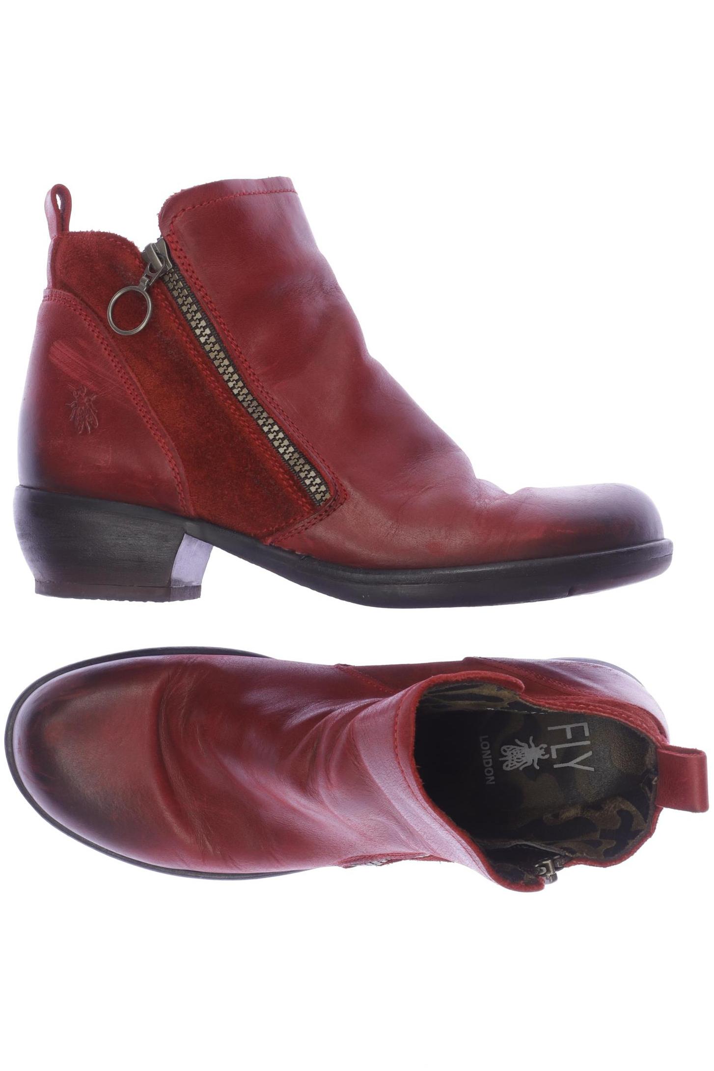 

Fly London Damen Stiefelette, rot, Gr. 39