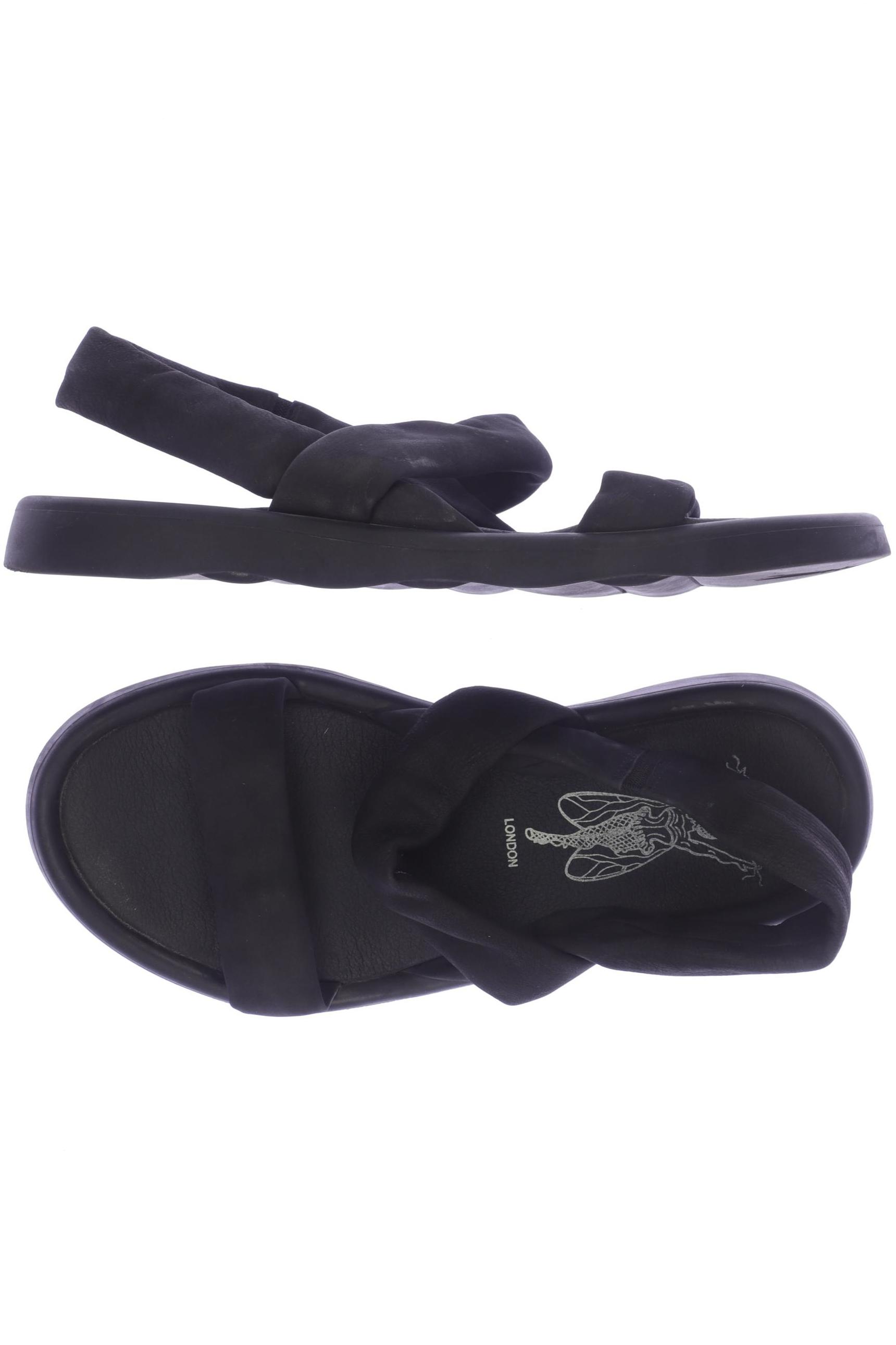 

Fly London Damen Sandale, schwarz