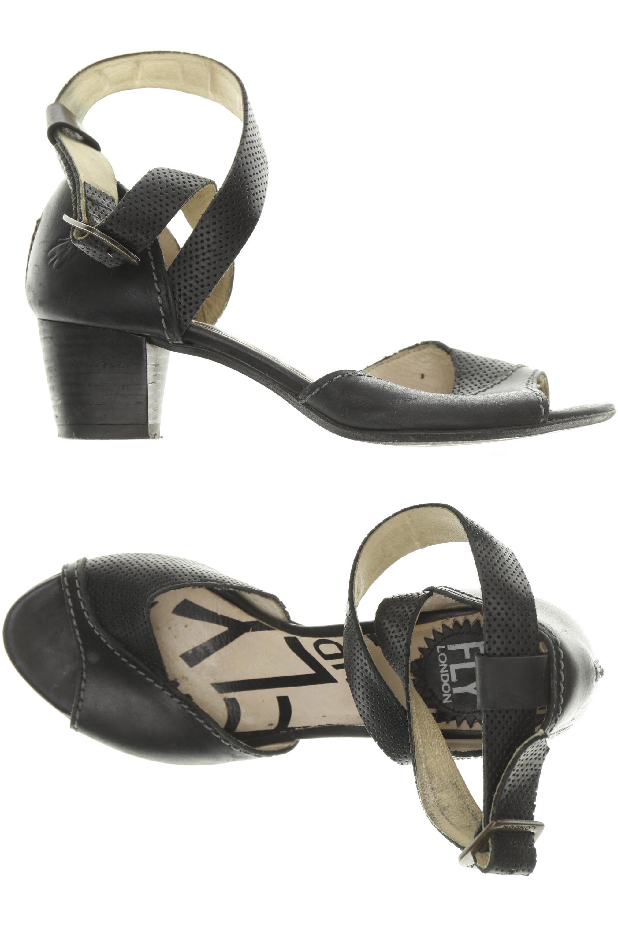 

Fly London Damen Sandale, schwarz, Gr. 38