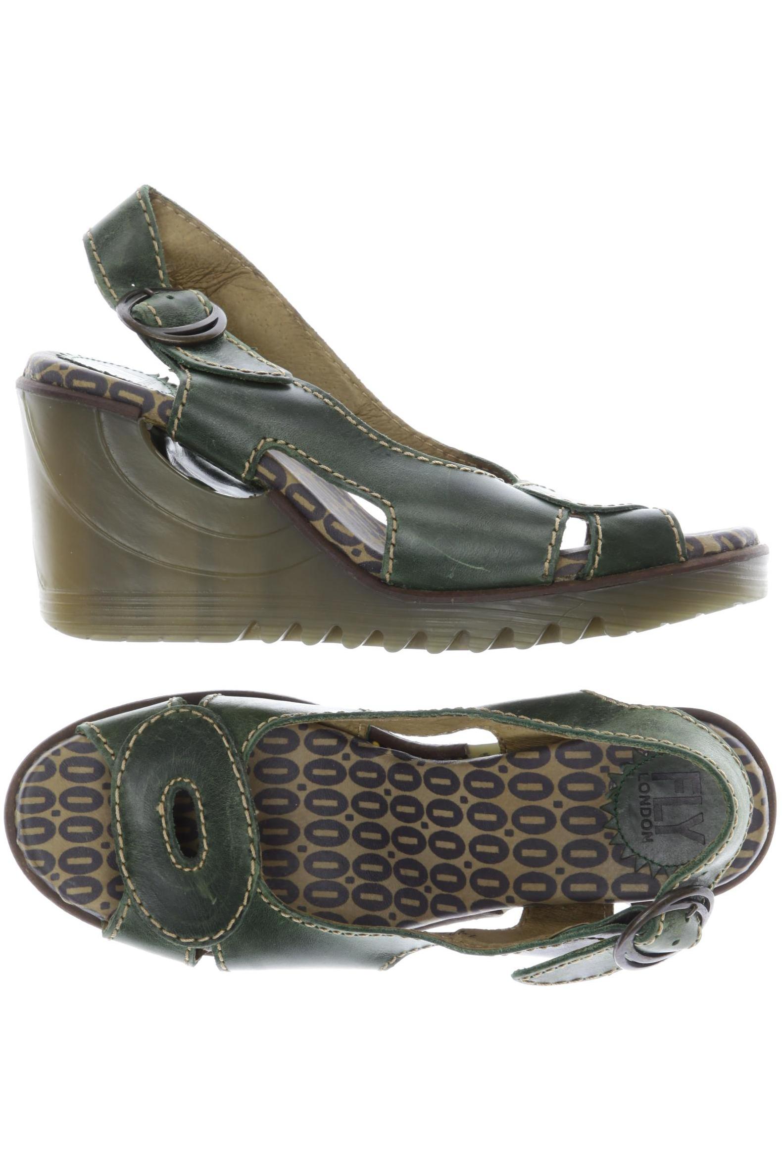 

Fly London Damen Sandale, grün, Gr. 38