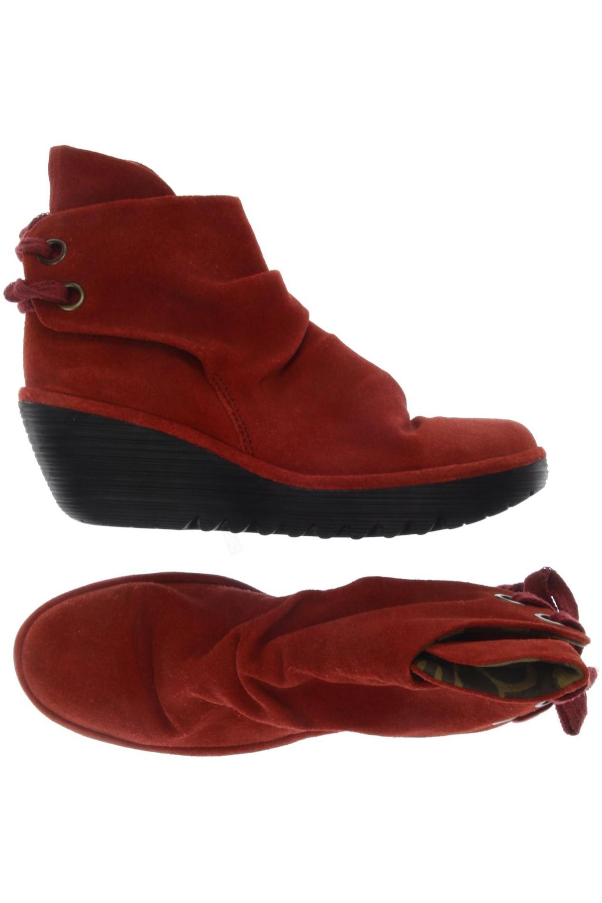 

Fly London Damen Stiefelette, rot, Gr. 42