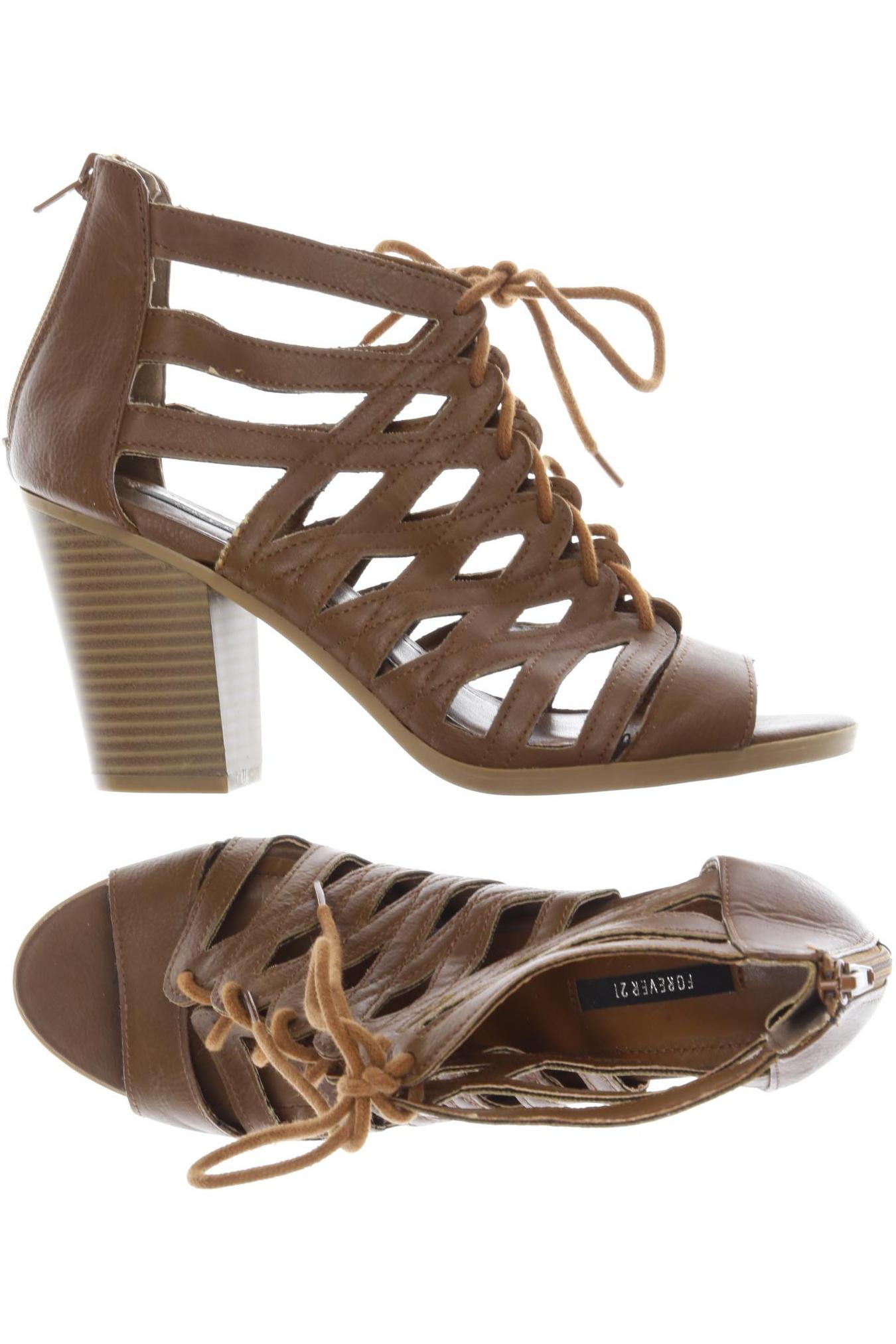 

Forever 21 Damen Sandale, braun, Gr. 38