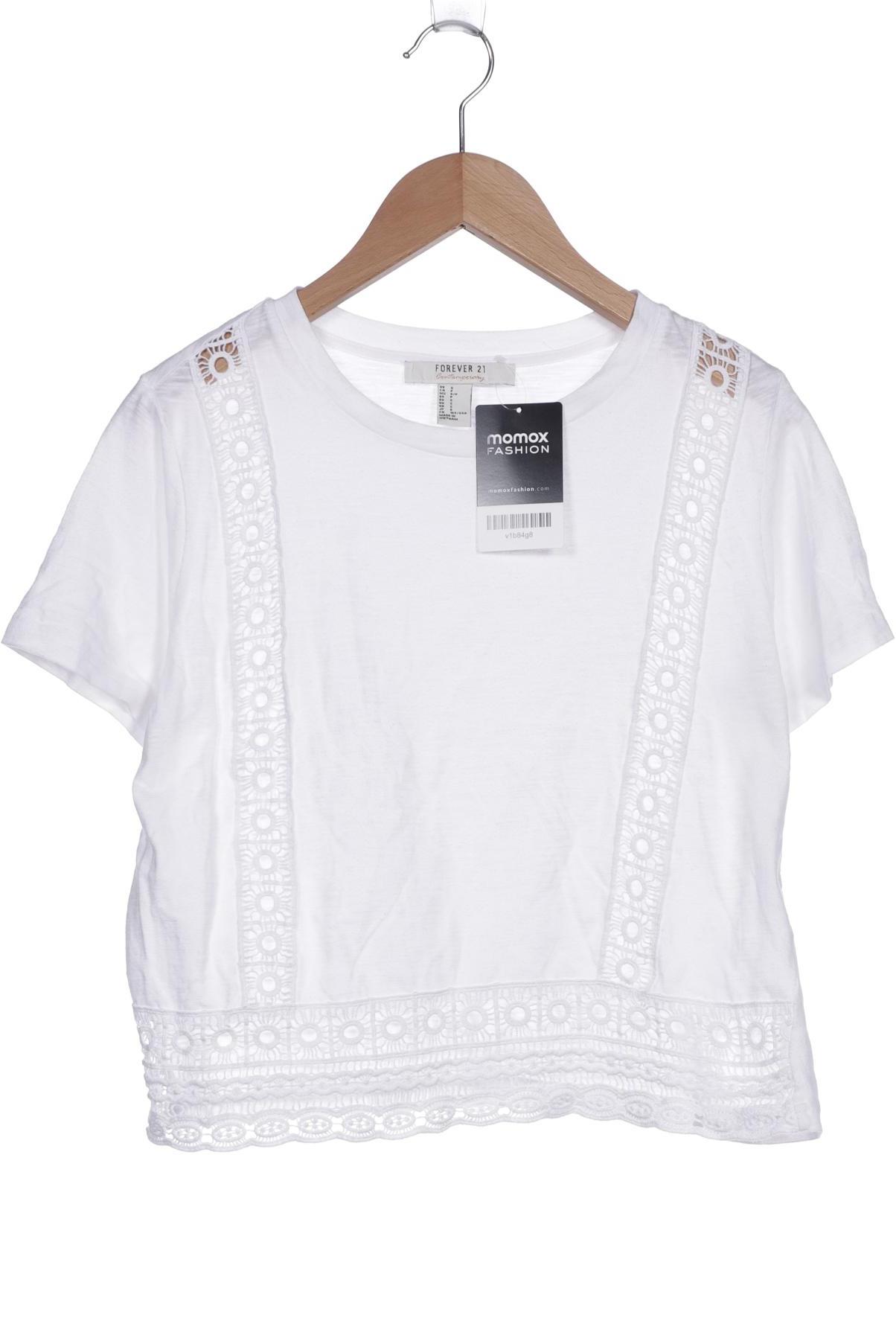 

Forever 21 Damen T-Shirt, weiß, Gr. 36