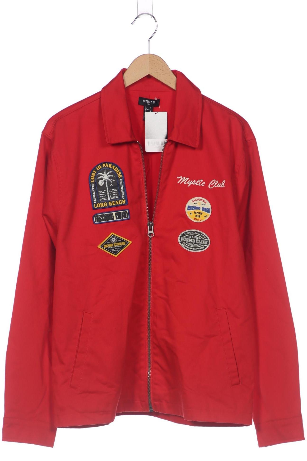 

Forever 21 Herren Jacke, rot, Gr. 48
