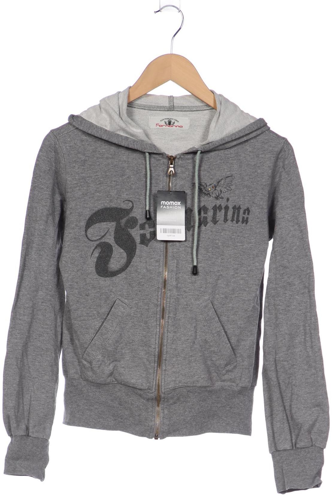 

Fornarina Damen Kapuzenpullover, grau, Gr. 38