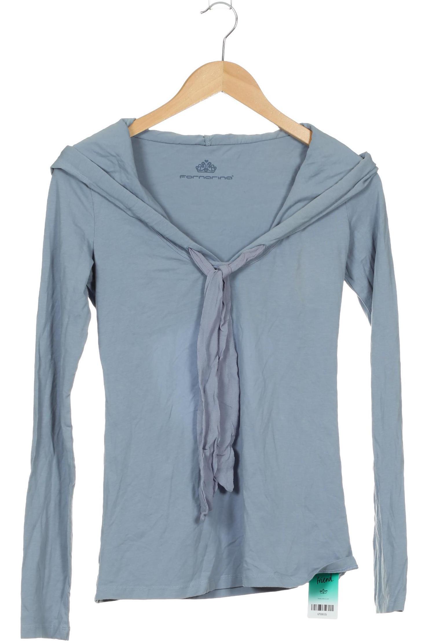 

Fornarina Damen Langarmshirt, blau, Gr.