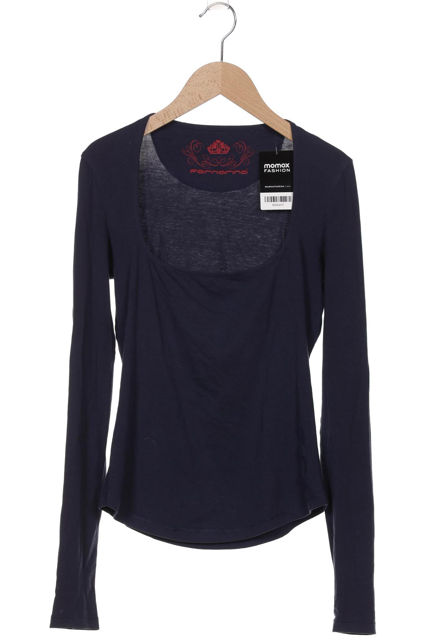 

Fornarina Damen Langarmshirt, marineblau, Gr. 36