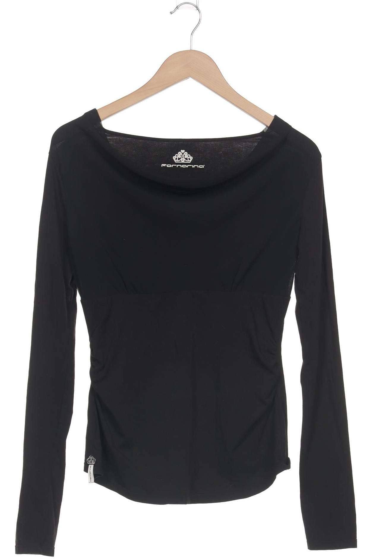 

Fornarina Damen Langarmshirt, schwarz, Gr. 42