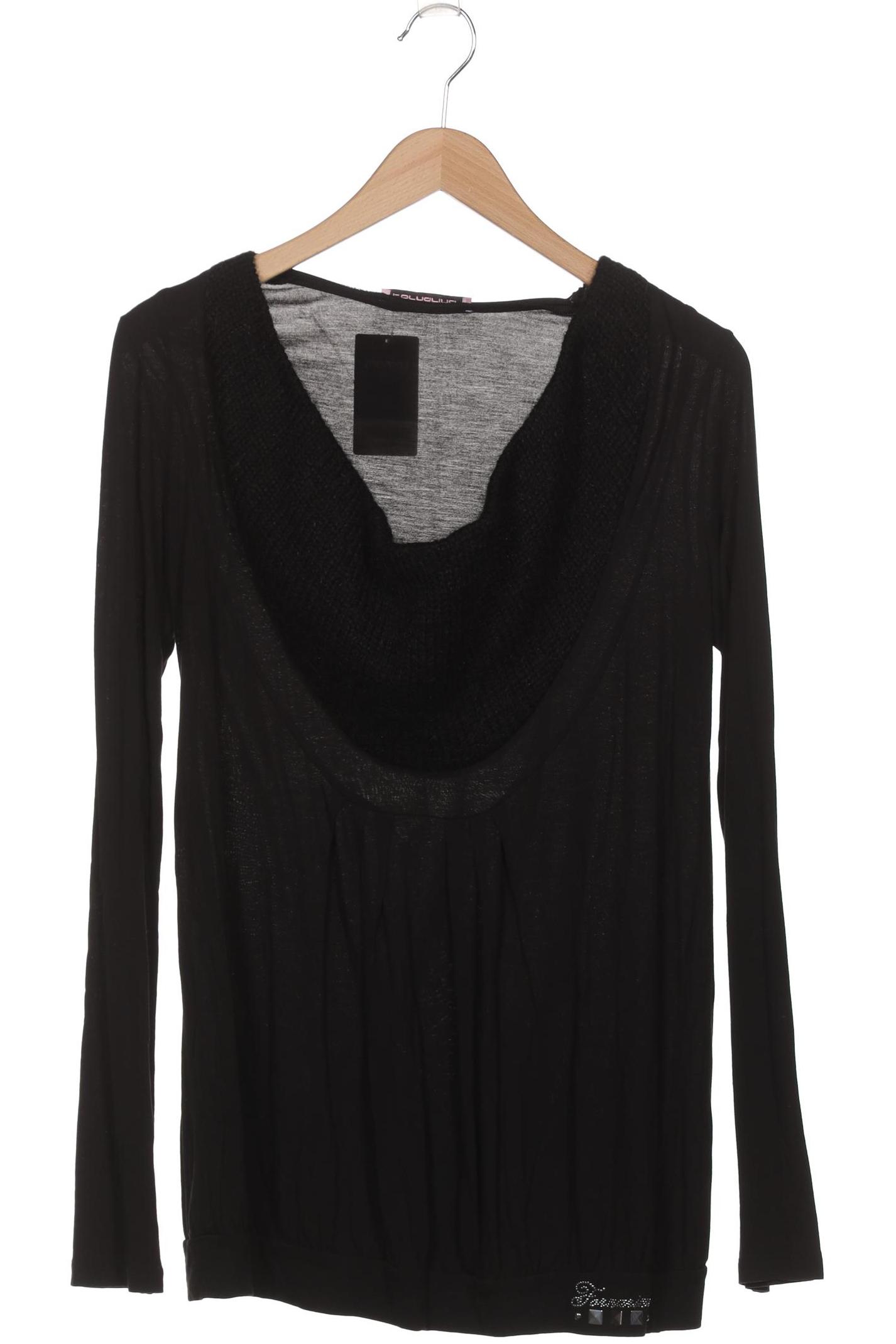 

Fornarina Damen Langarmshirt, schwarz, Gr. 38