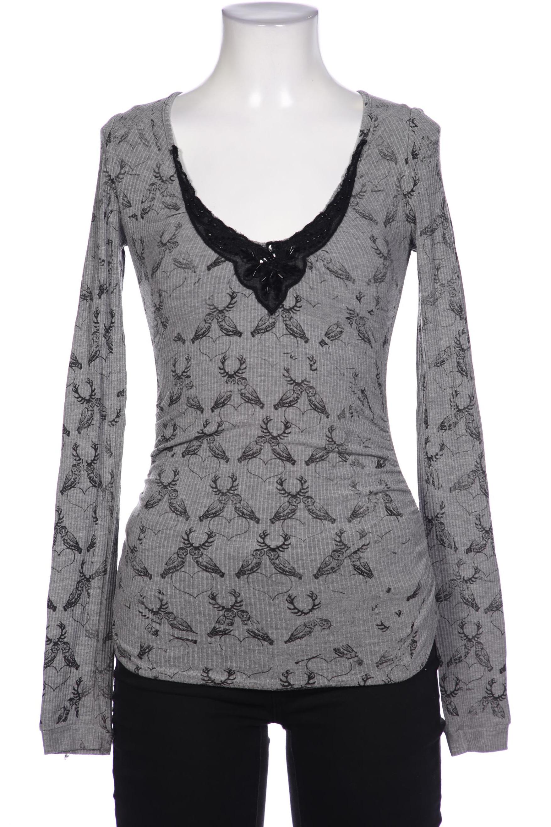 

Fornarina Damen Langarmshirt, grau, Gr. 34