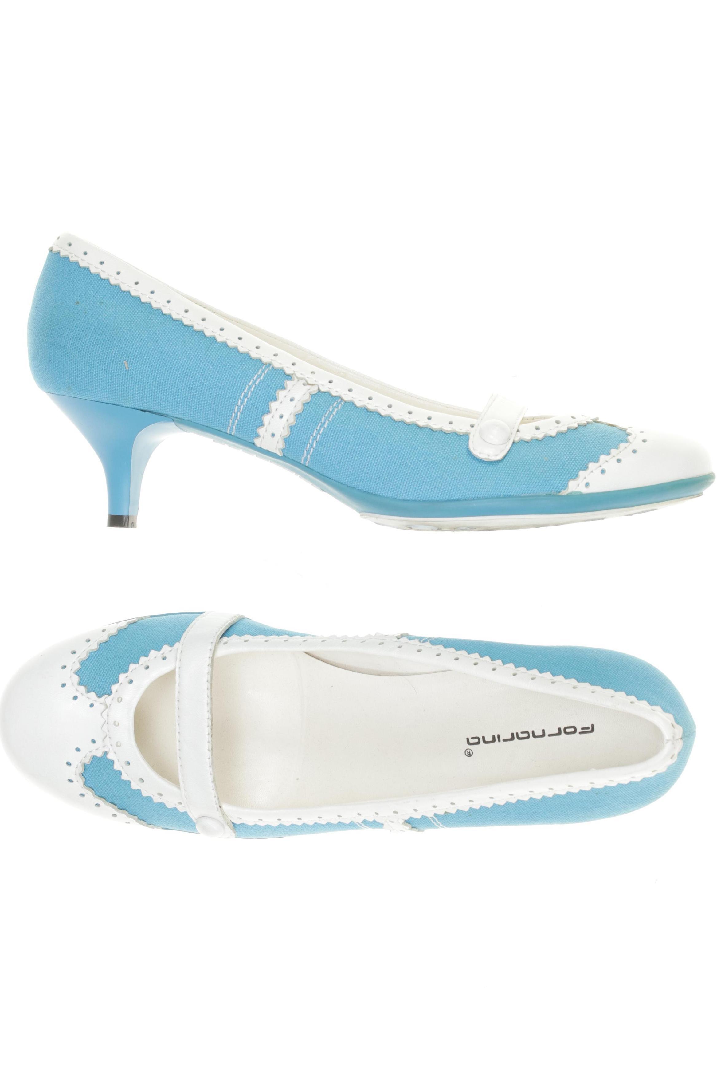 

Fornarina Damen Pumps, türkis, Gr. 40