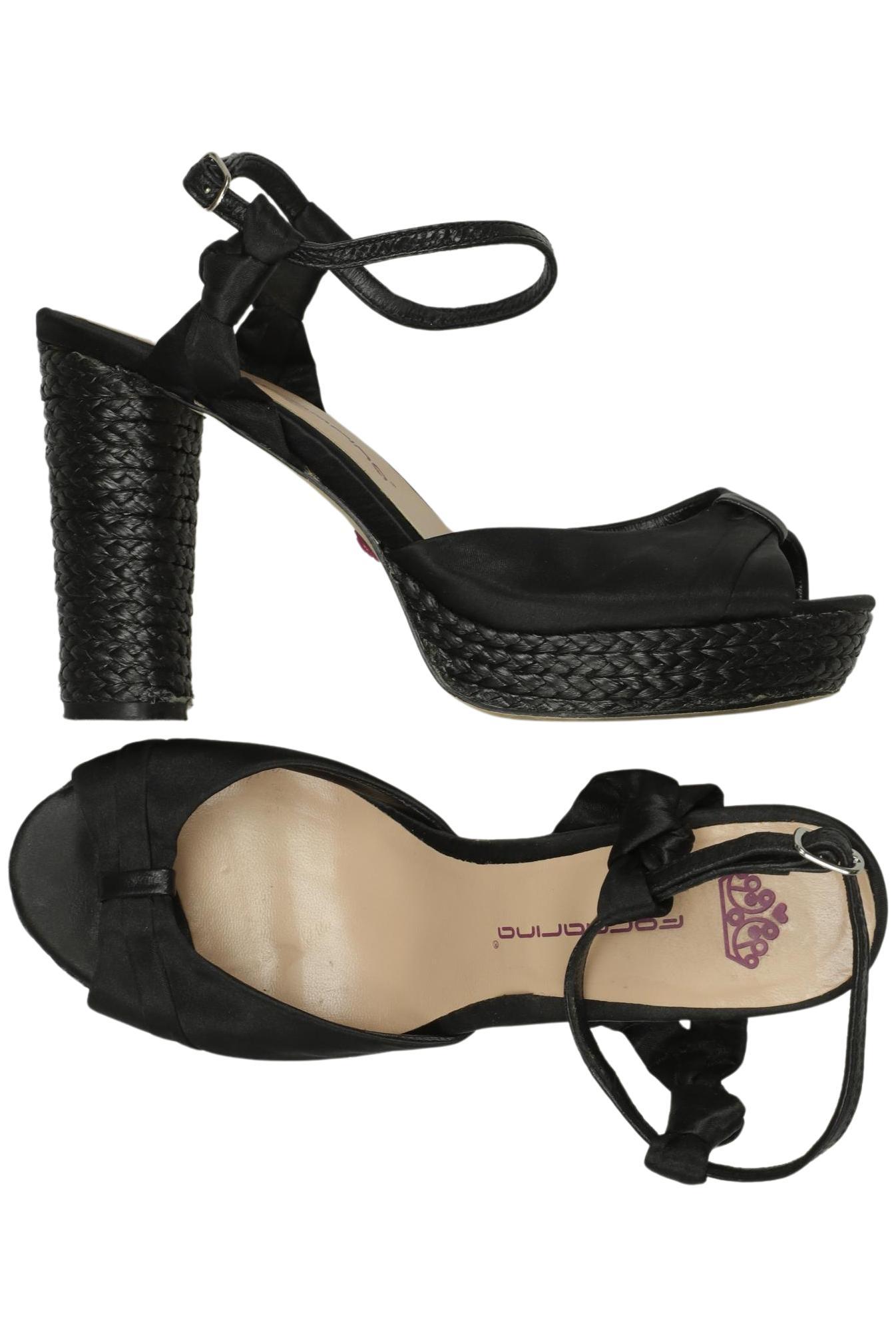 

Fornarina Damen Sandale, schwarz, Gr. 39