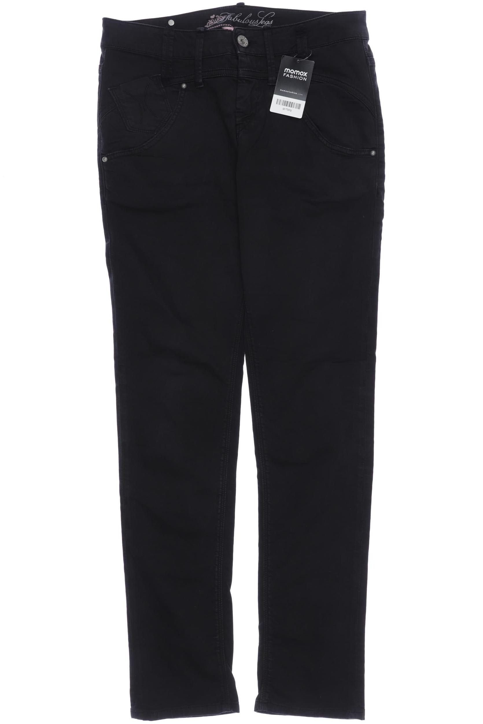 

Fornarina Damen Stoffhose, schwarz, Gr. 30
