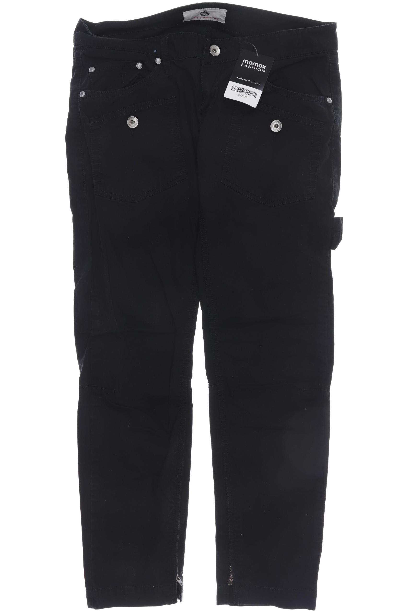 

Fornarina Damen Stoffhose, schwarz, Gr. 28