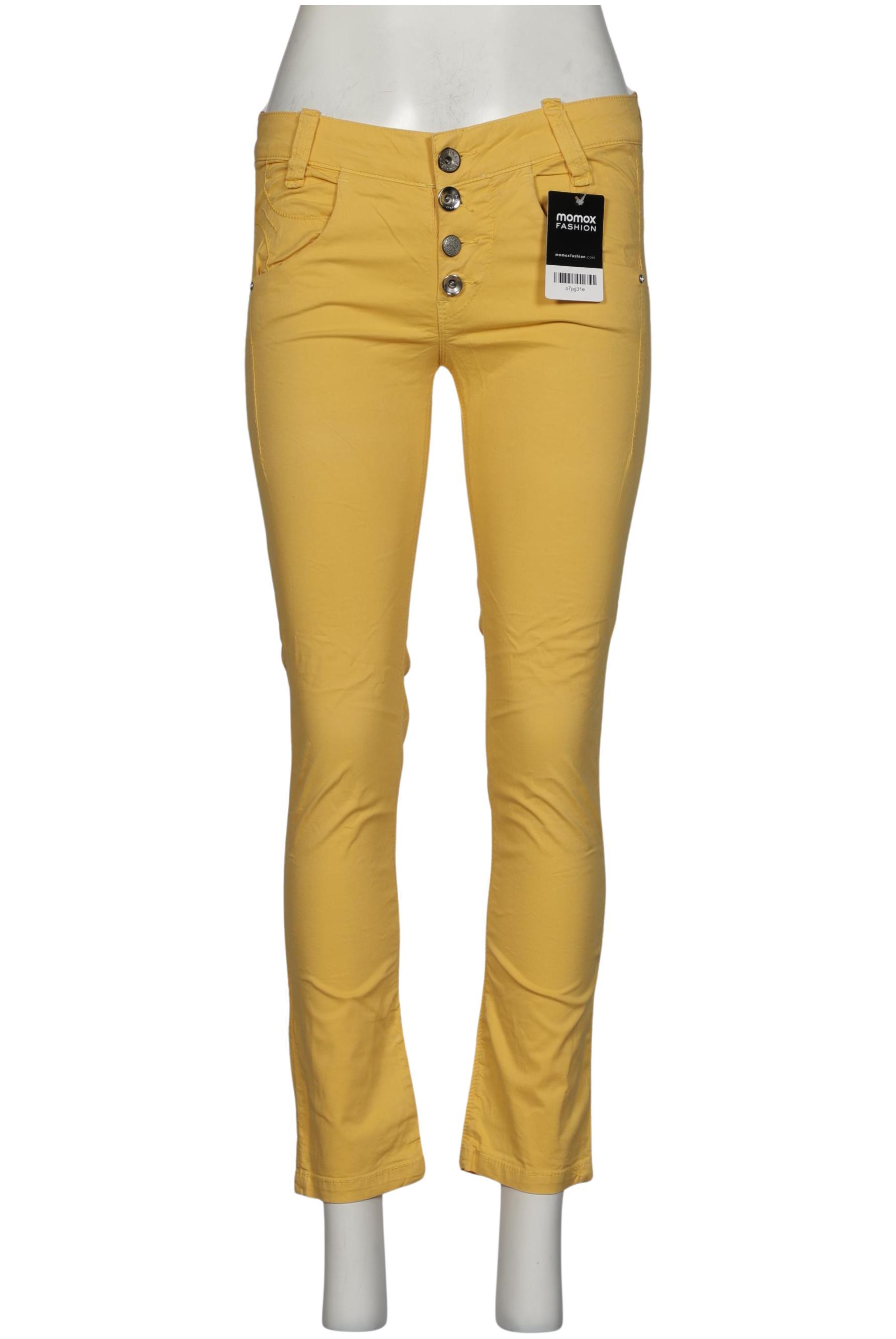 

Fornarina Damen Stoffhose, gelb, Gr. 29