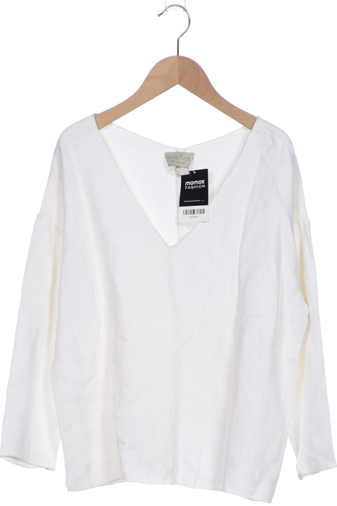 

Forte_Forte Damen Pullover, weiß, Gr. 44
