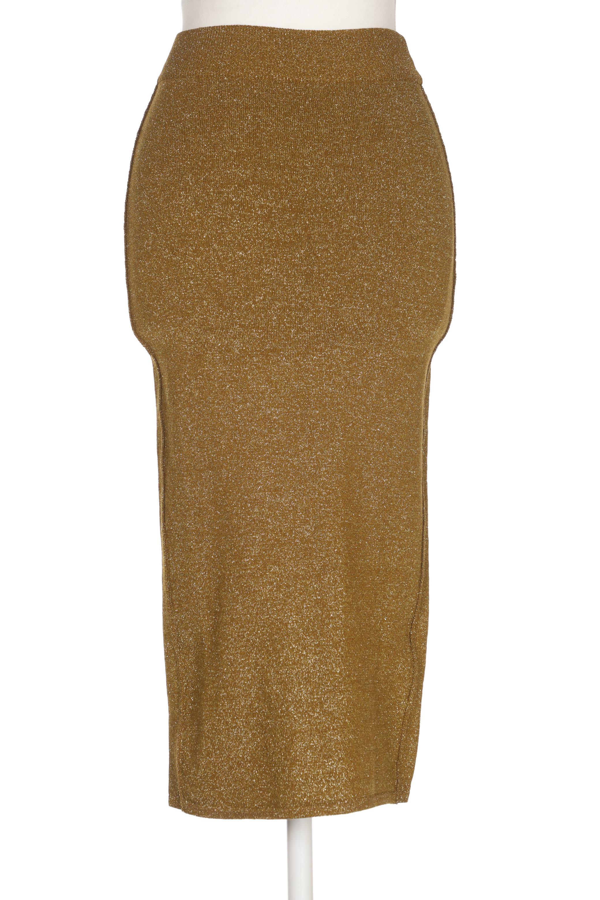 

Forte_Forte Damen Rock, gold, Gr. 34