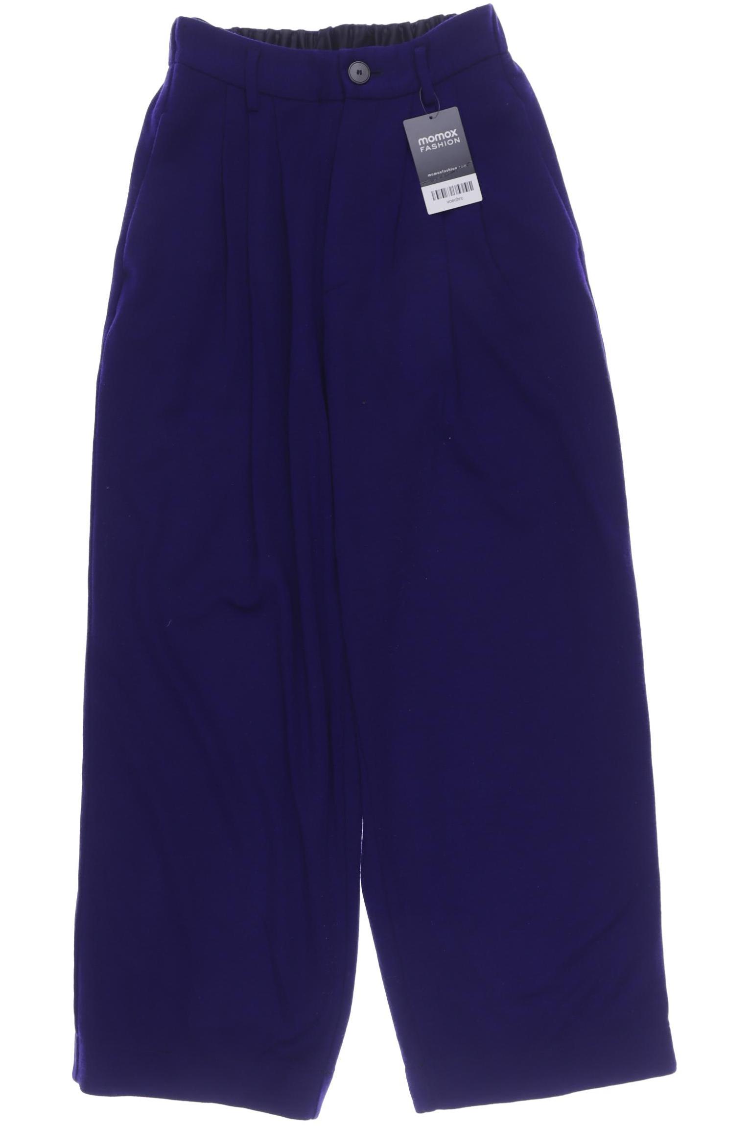 

FORTE_FORTE Damen Stoffhose, marineblau