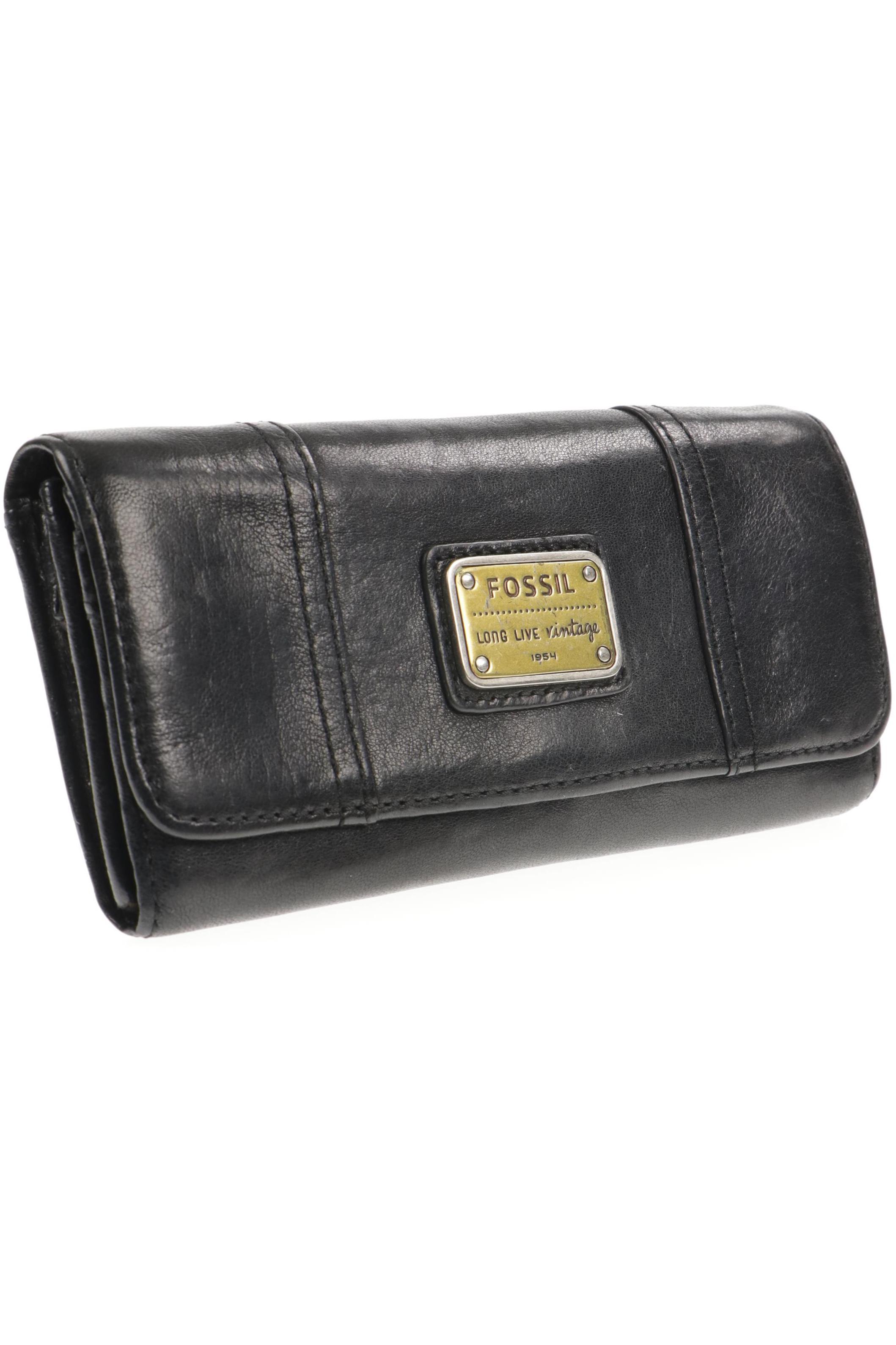 

Fossil Damen Portemonnaie, schwarz, Gr.
