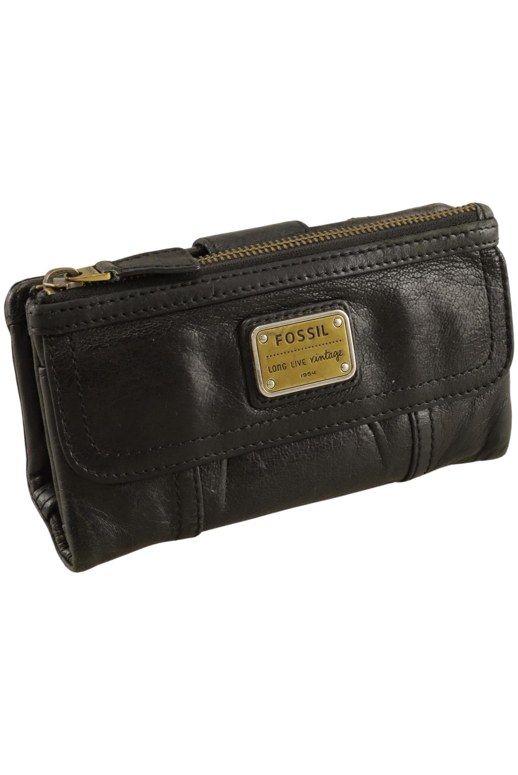

Fossil Damen Portemonnaie, schwarz, Gr.