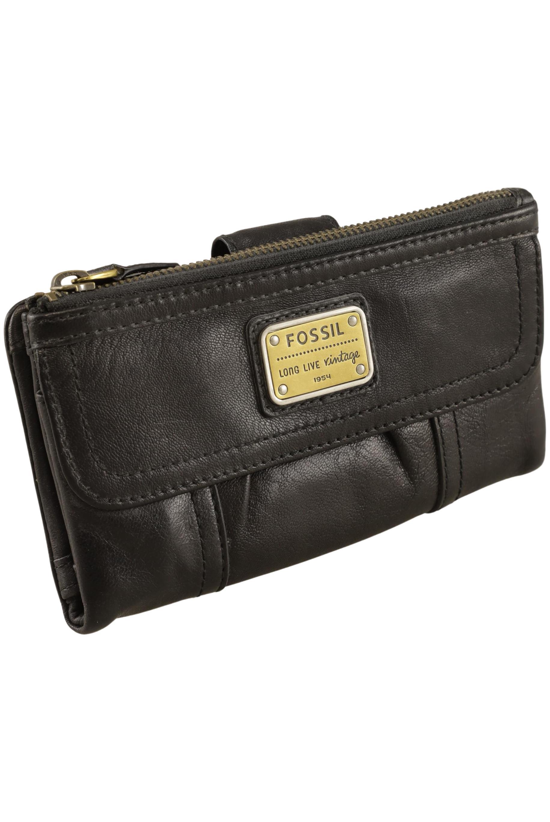 

Fossil Damen Portemonnaie, schwarz, Gr.