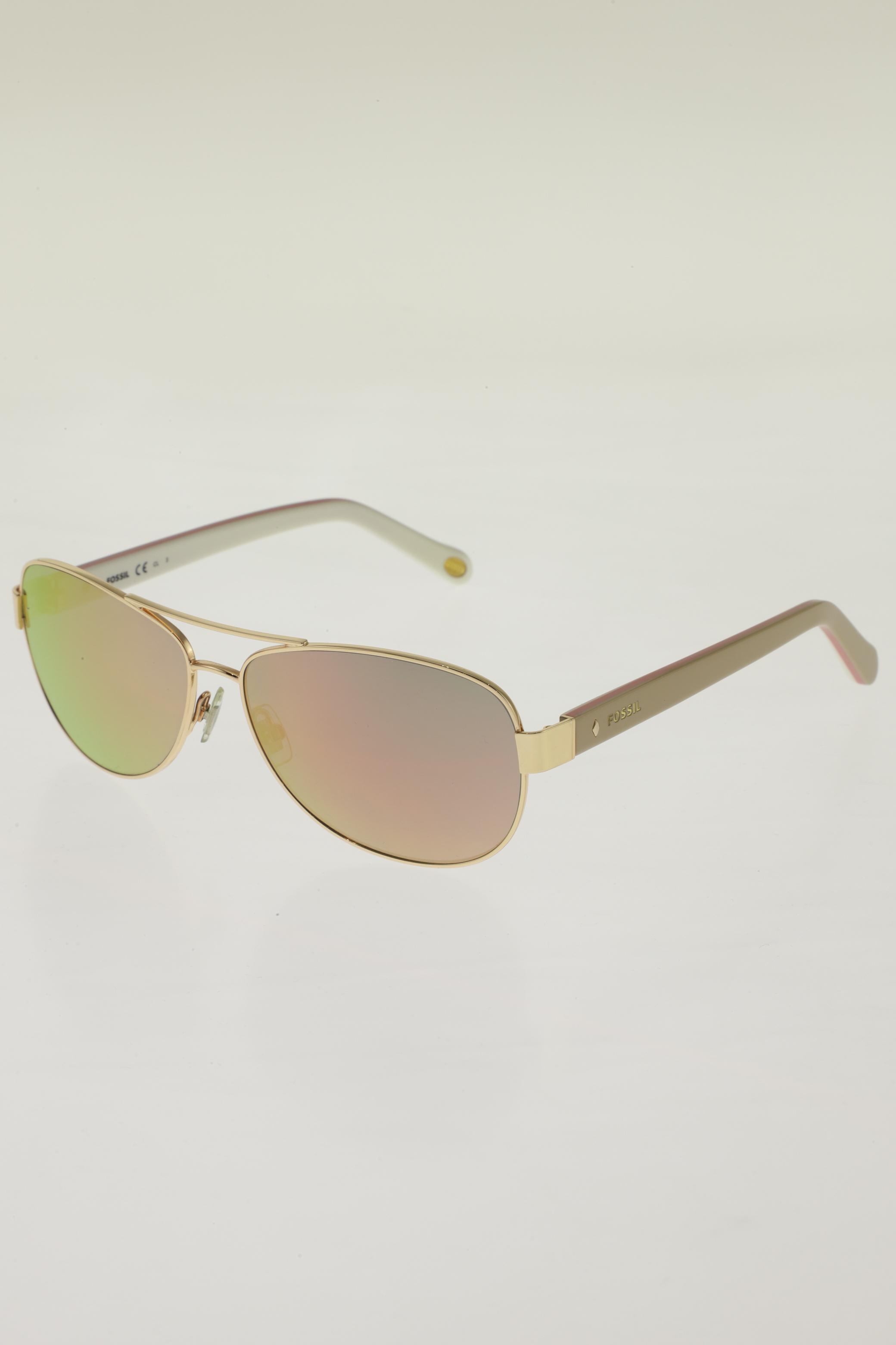 

Fossil Damen Sonnenbrille, gold, Gr.