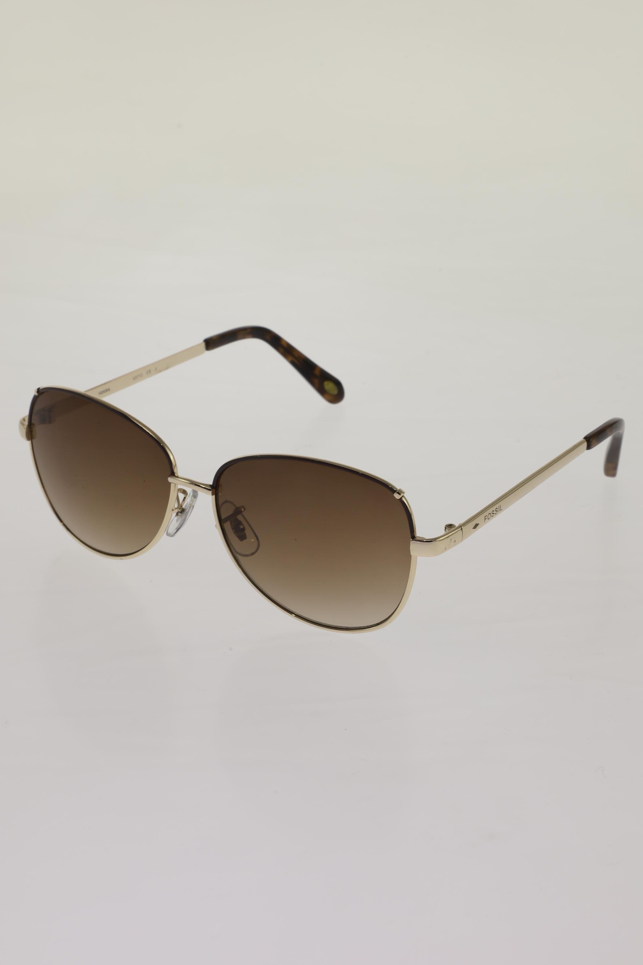 

Fossil Damen Sonnenbrille, gold, Gr.