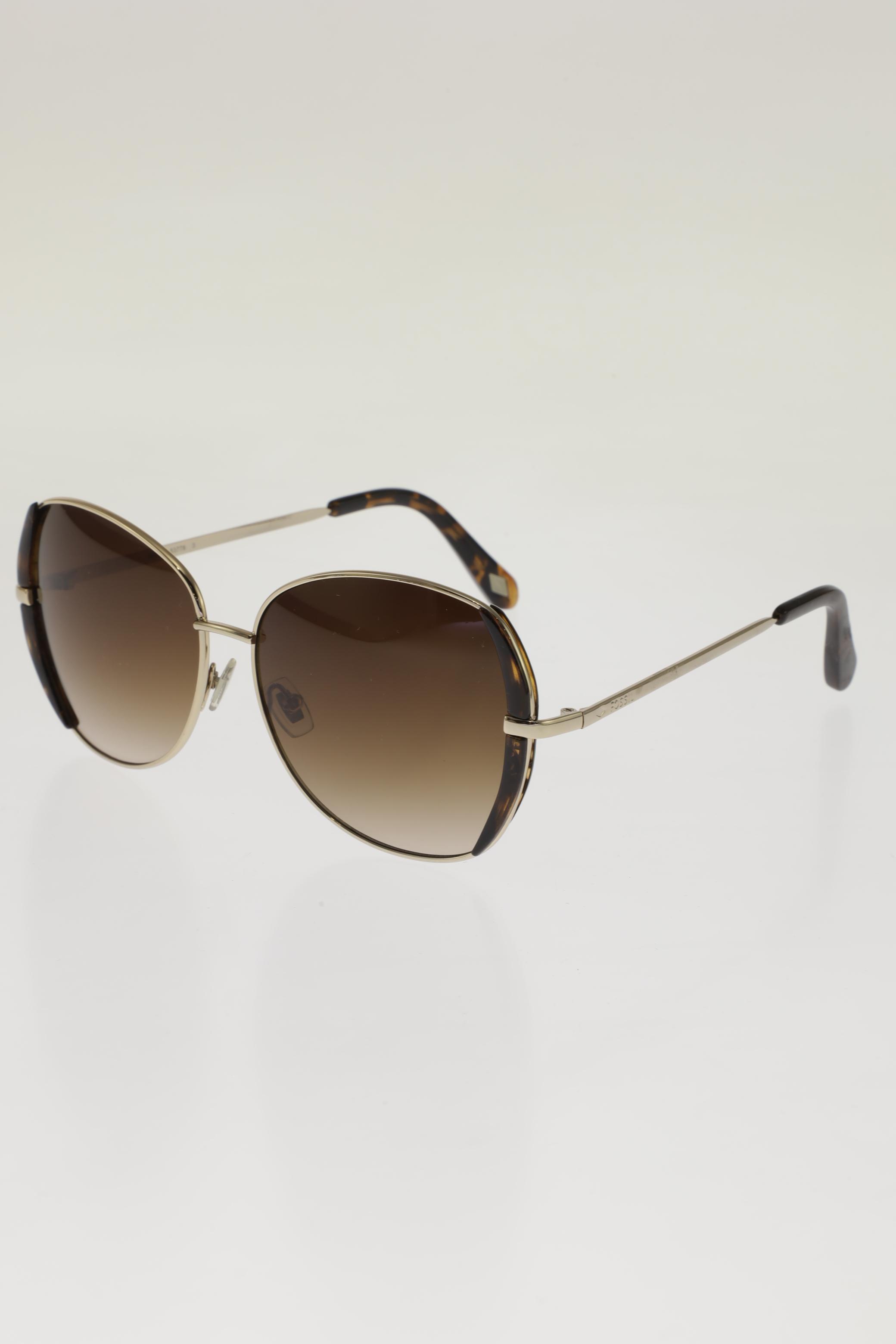 

Fossil Damen Sonnenbrille, gold, Gr.