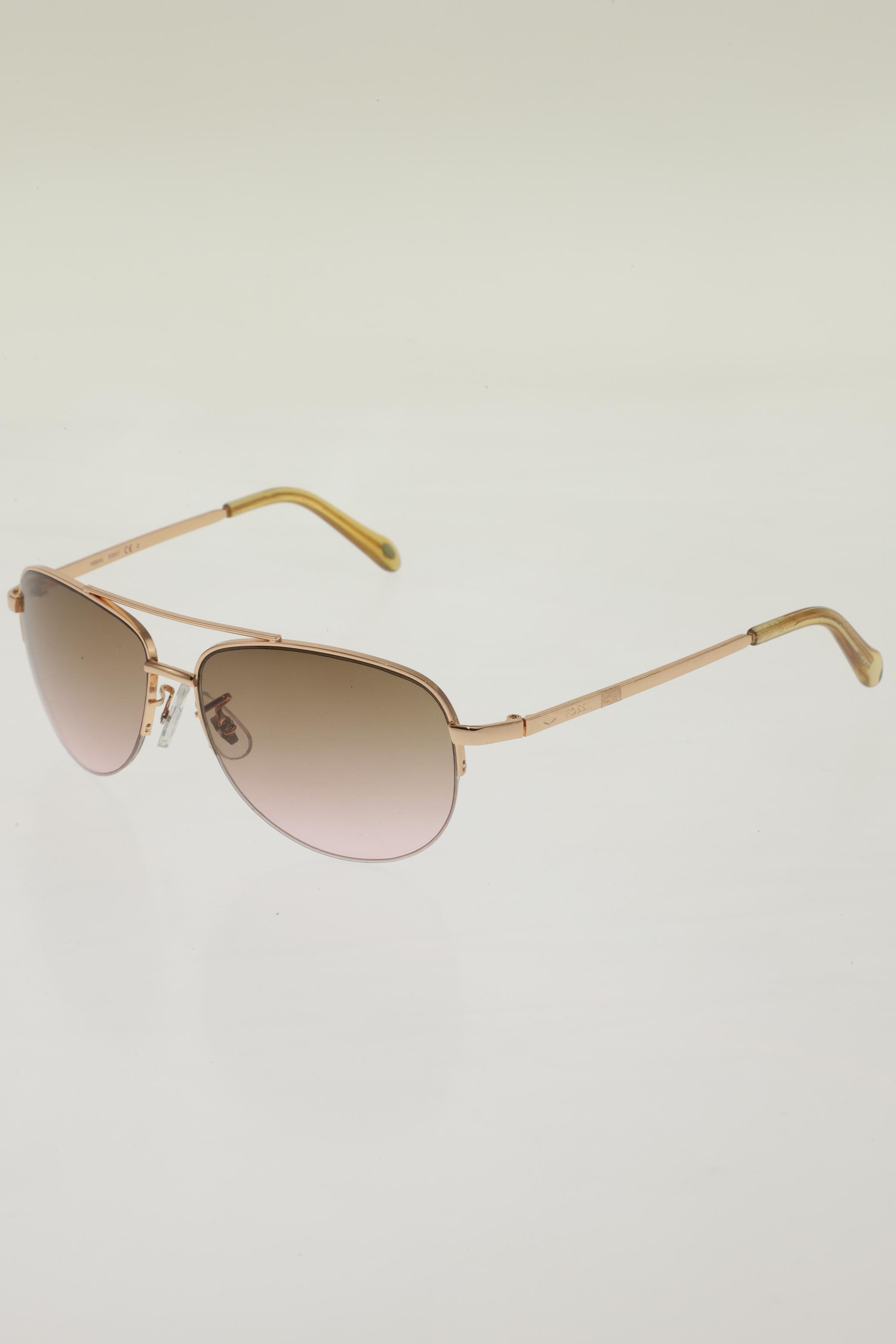 

Fossil Damen Sonnenbrille, gold, Gr.