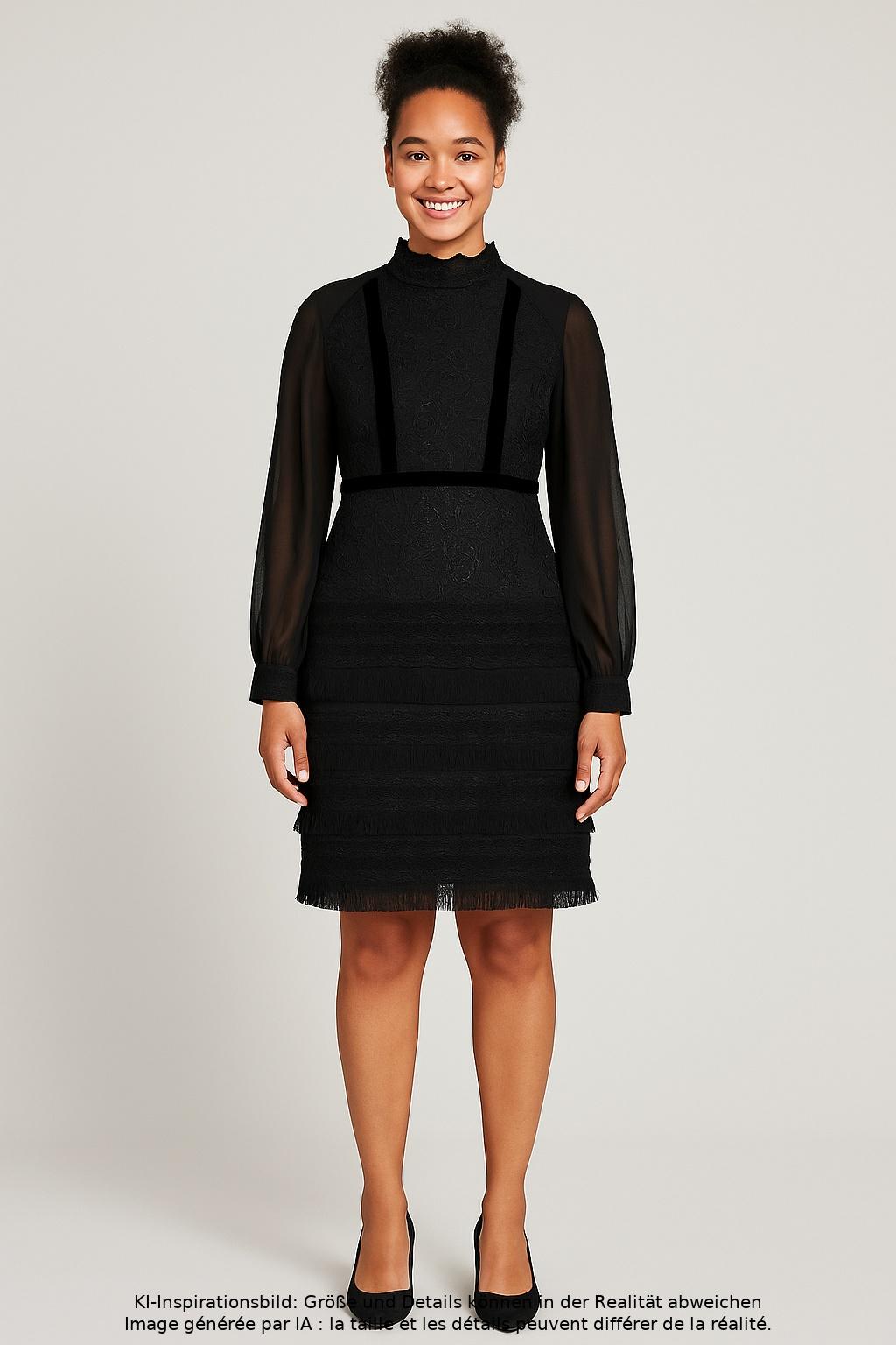 

Four Flavor Damen Kleid, schwarz, Gr. 42