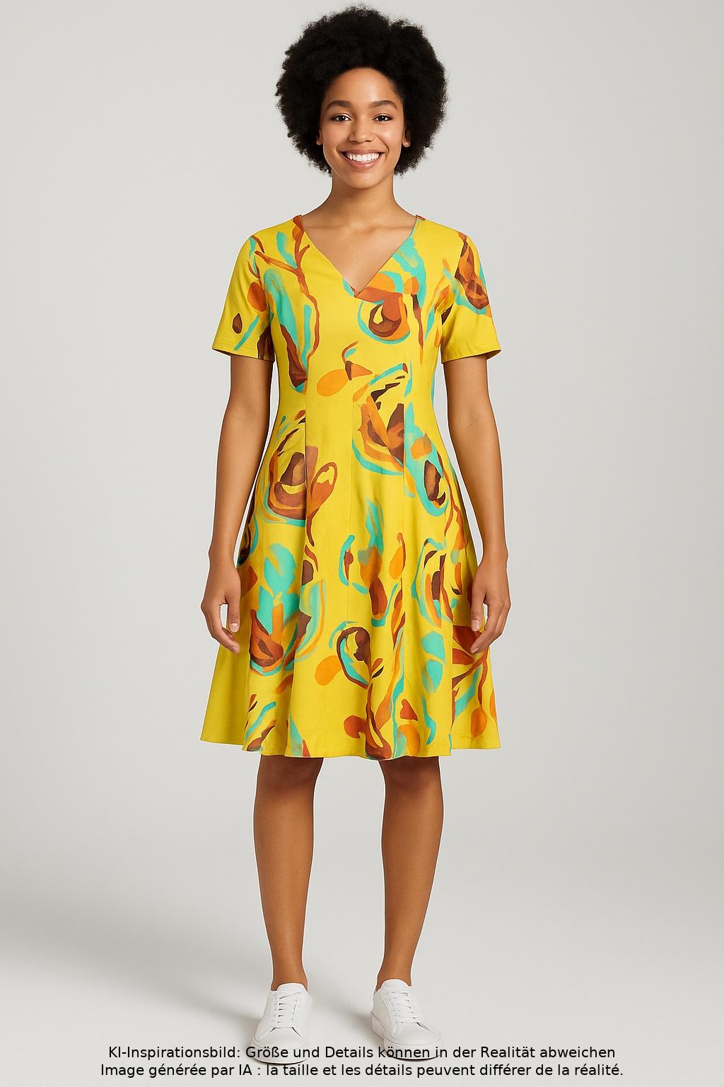 

Foxs Damen Kleid, mehrfarbig, Gr. 40