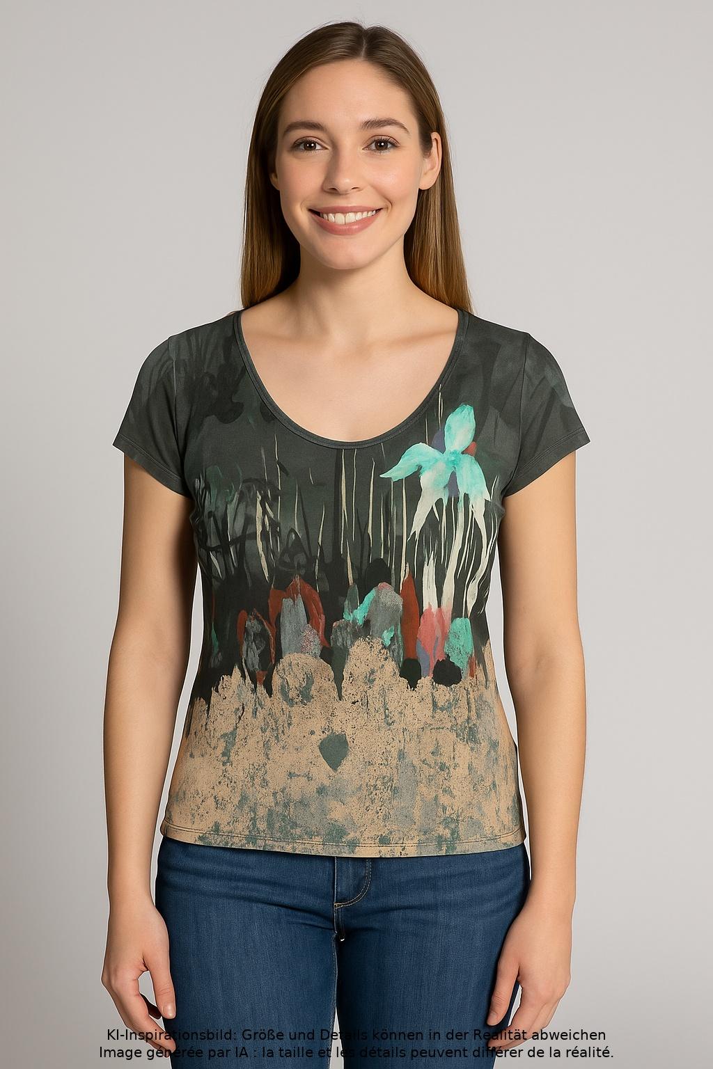 

Foxs Damen T-Shirt, mehrfarbig, Gr. 38