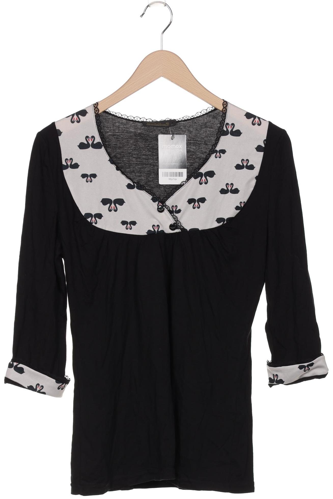 

Fräulein Stachelbeere Damen Langarmshirt, schwarz, Gr. 38